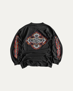 (L) VINTAGE Y2K CHOPPERS FLAMES LONG SLEEVE