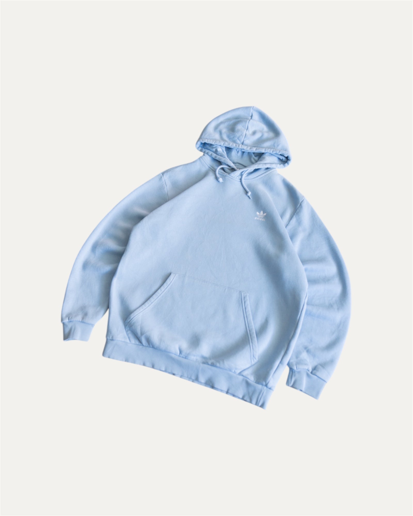 (L) ADIDAS SKY BLUE HOODIE