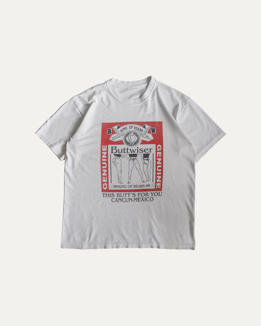 (M-L) 90’S VINTAGE BUTTWISER TEE
