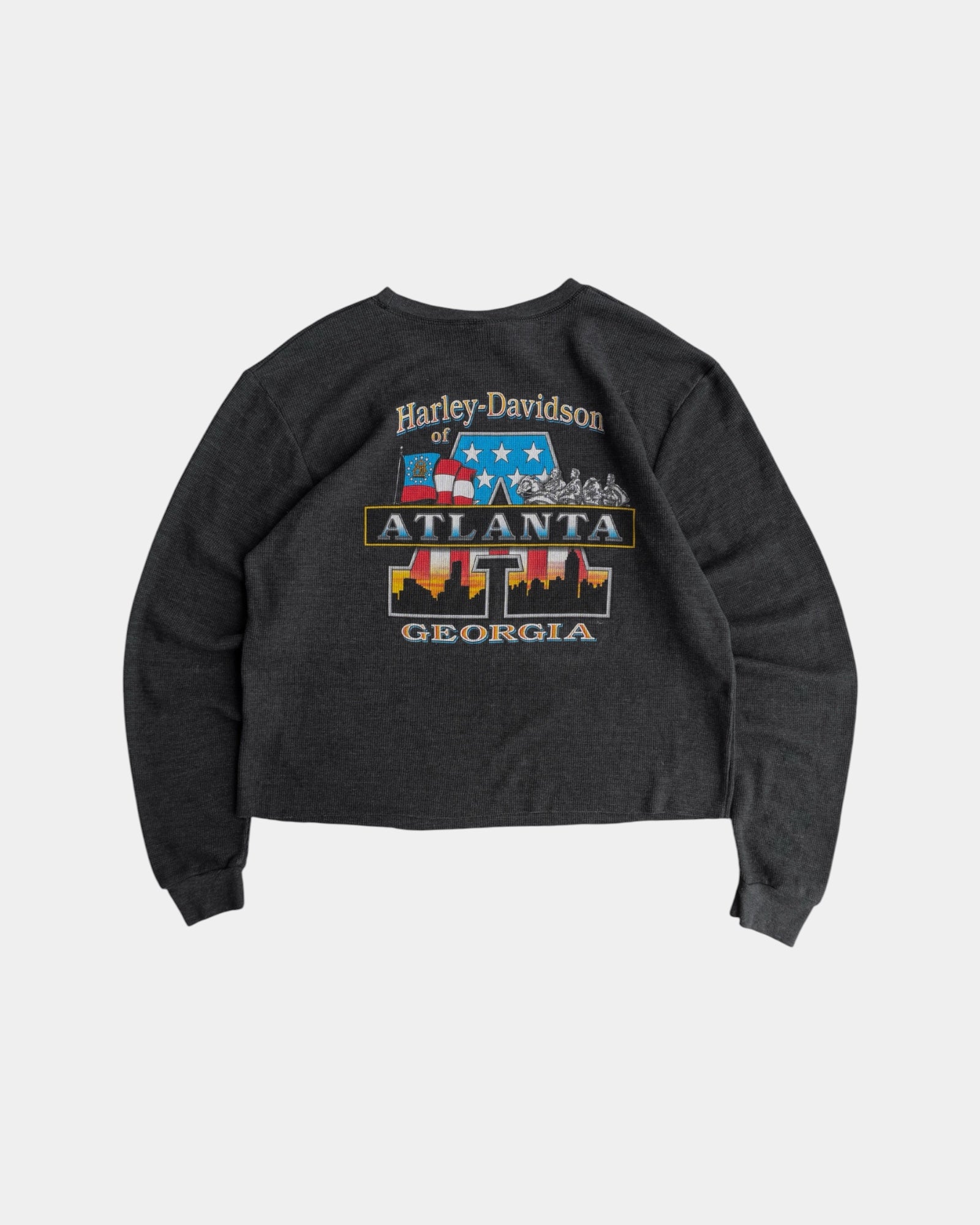 (M) 90’S VINTAGE HARLEY DAVIDSON THERMAL LONG SLEEVE