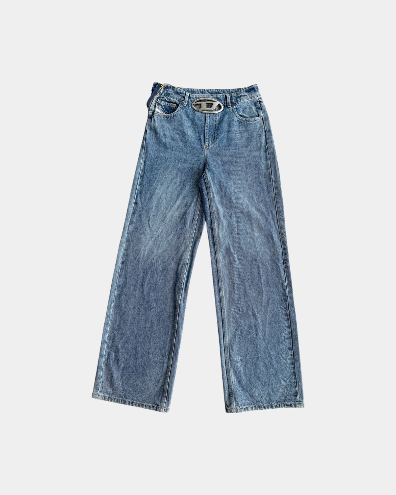 DIESEL DENIM WIDE LEG PANTS - 34