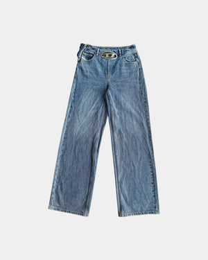 DIESEL DENIM WIDE LEG PANTS - 34