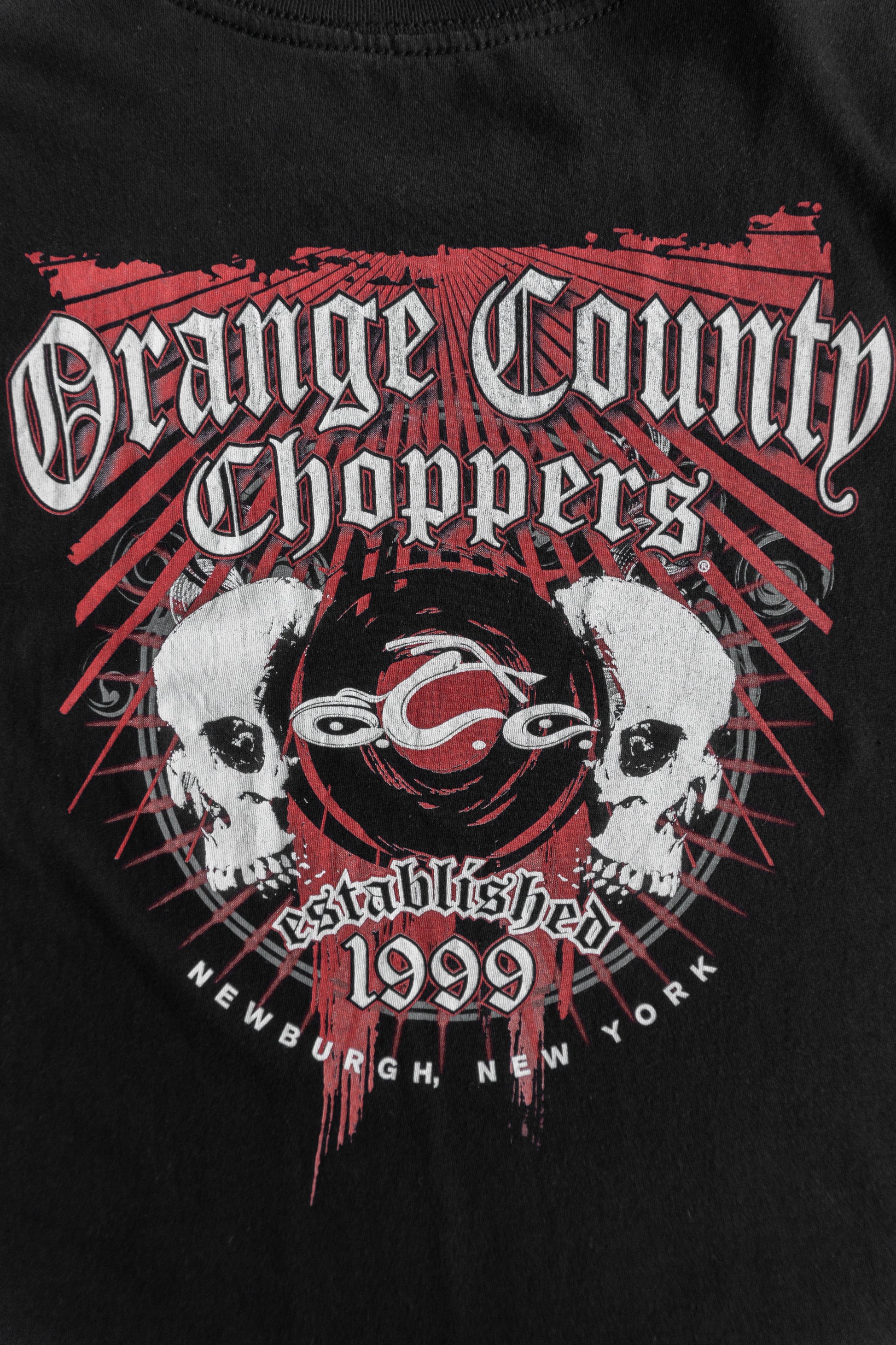 (FIT L) ORANGE COUNTY CHOPPERS SKULL TEE