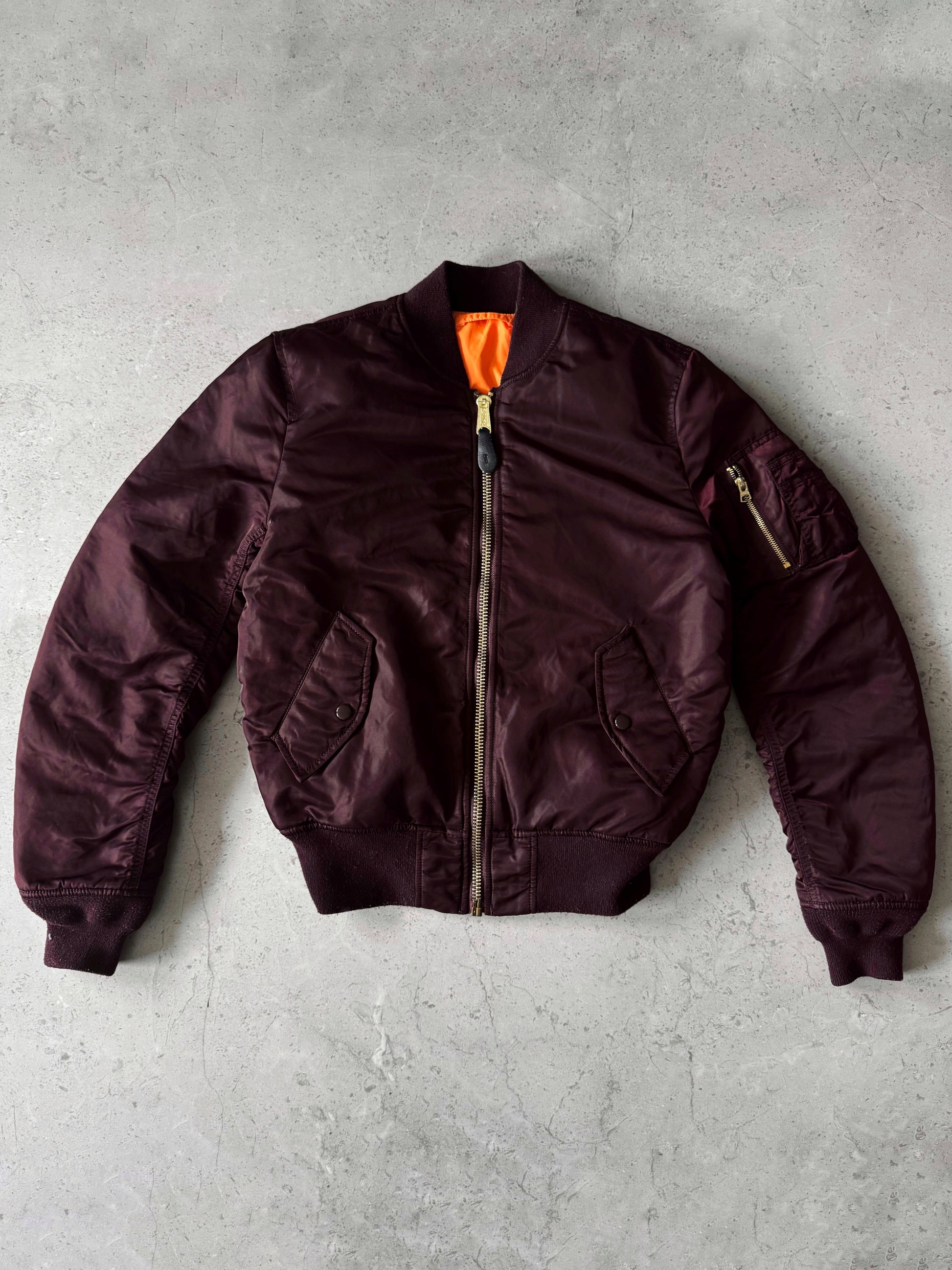 (S) VINTAGE MA-1 FLYERS BOMBER JACKET