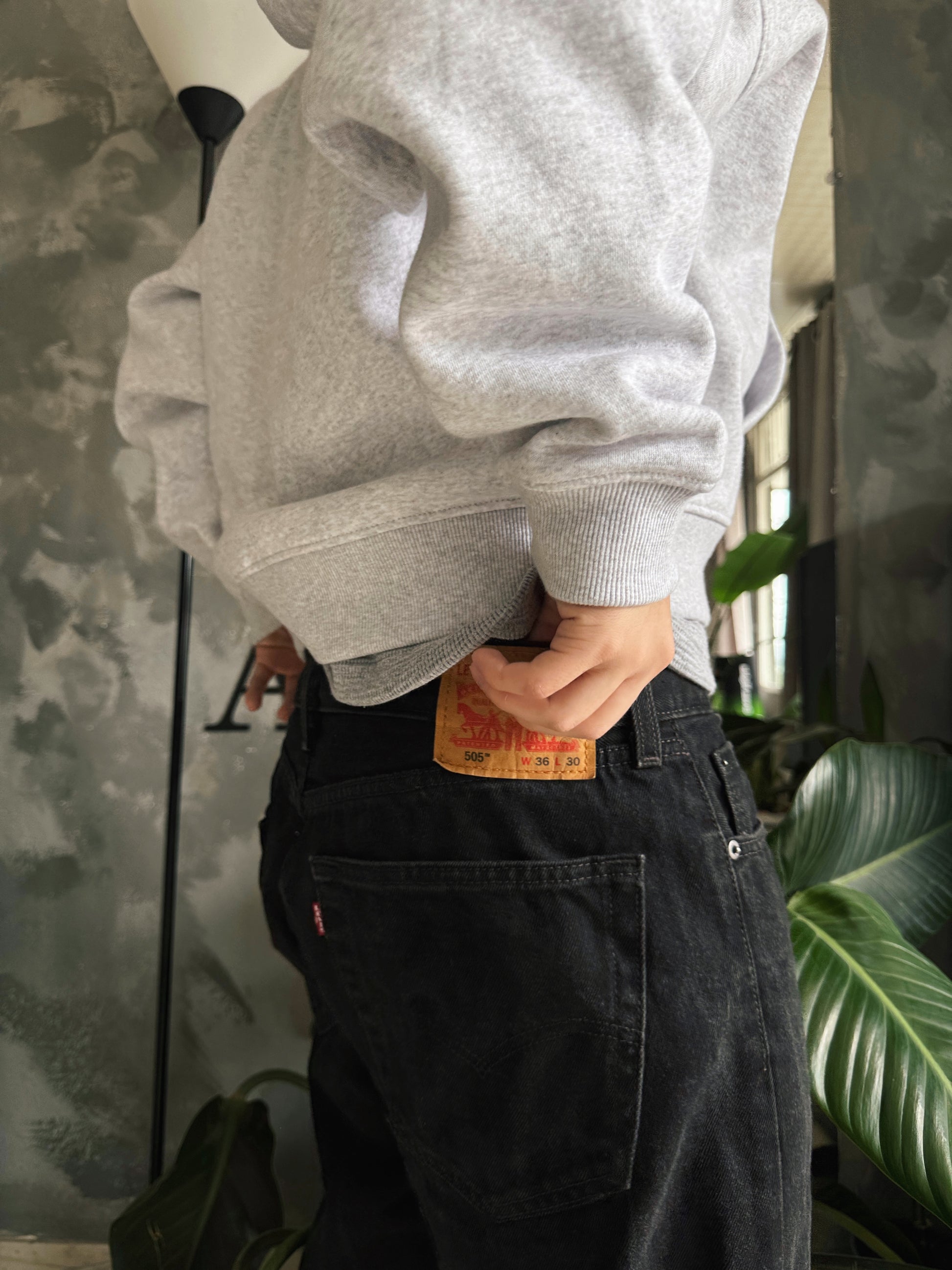 LEVIS 505 DENIM BLACK PANTS - 36x30