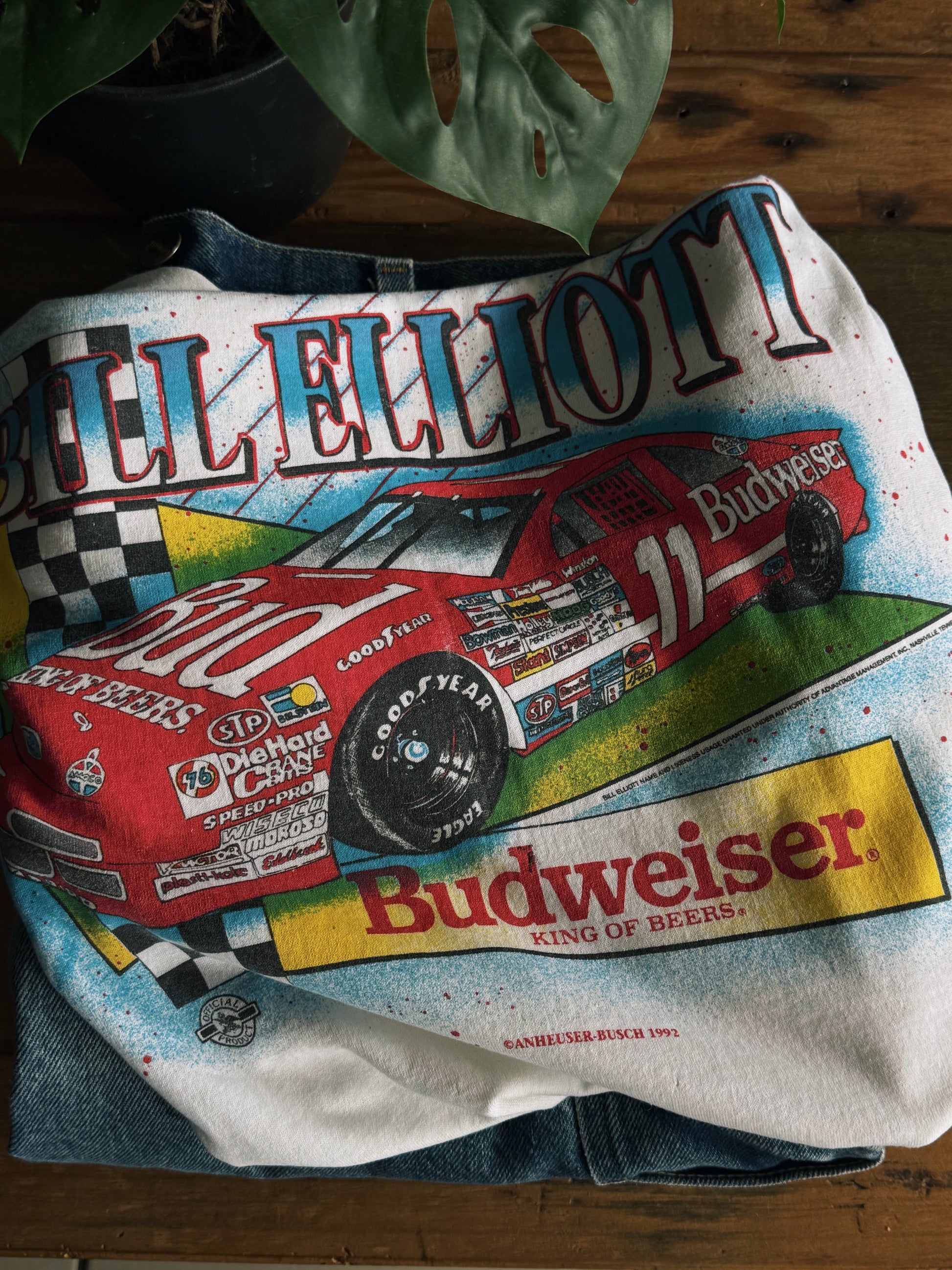 (L) 1992 VINTAGE BUDWEISER RACING TEE