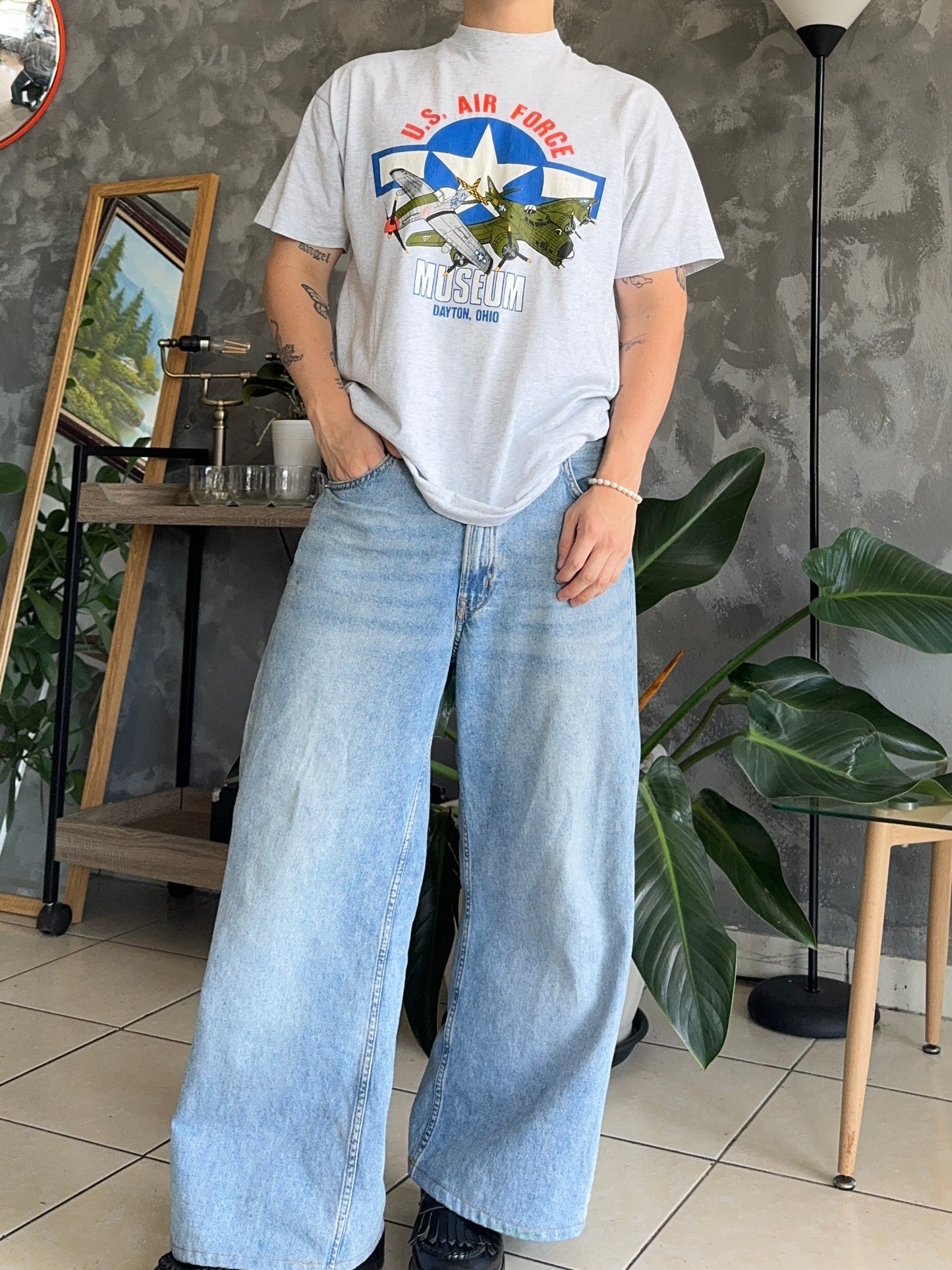 (M-L) 1990’S VINTAGE AIR FORCE TEE