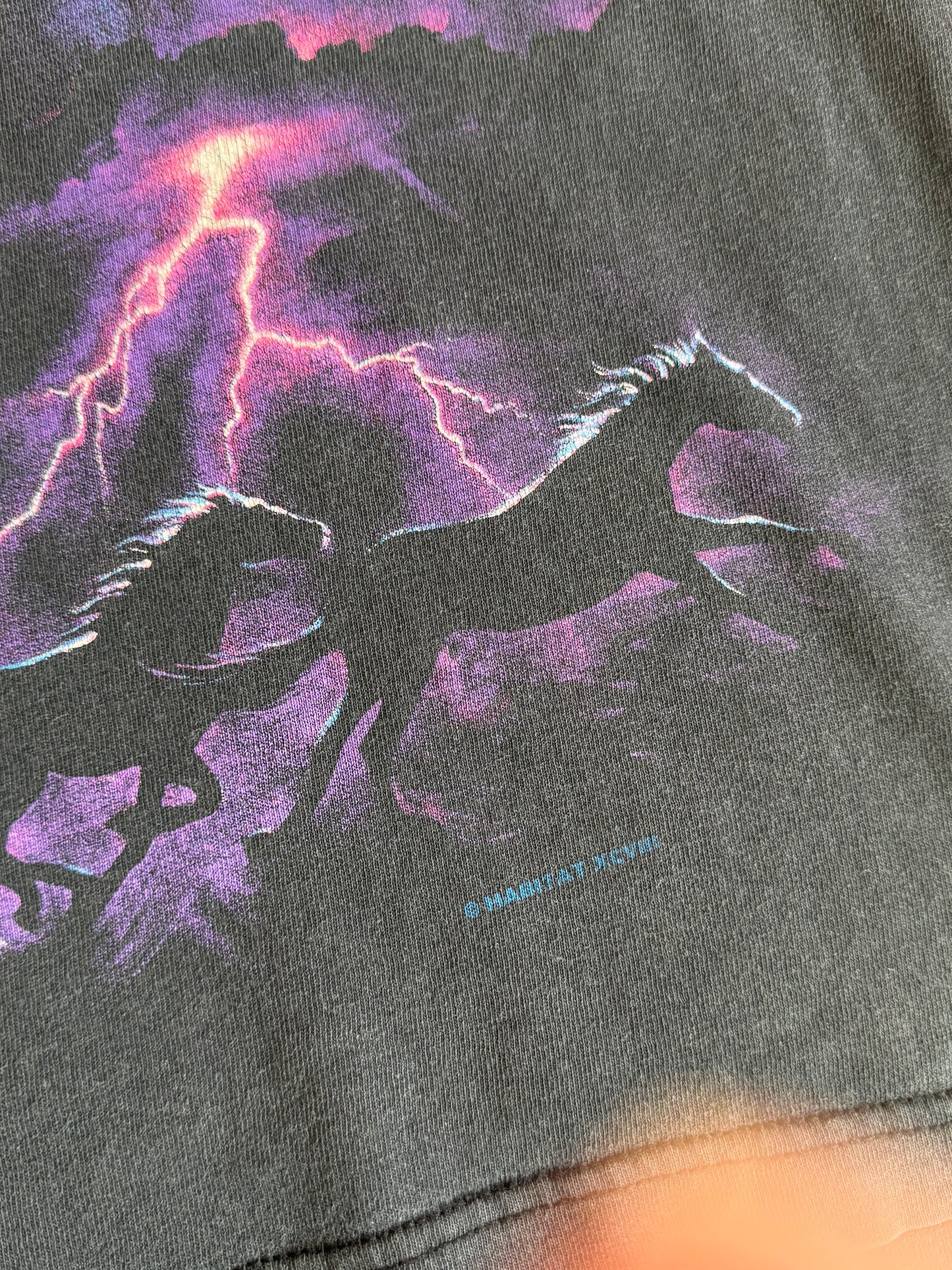 (M) 1990’S VINTAGE HORSES FADED TEE