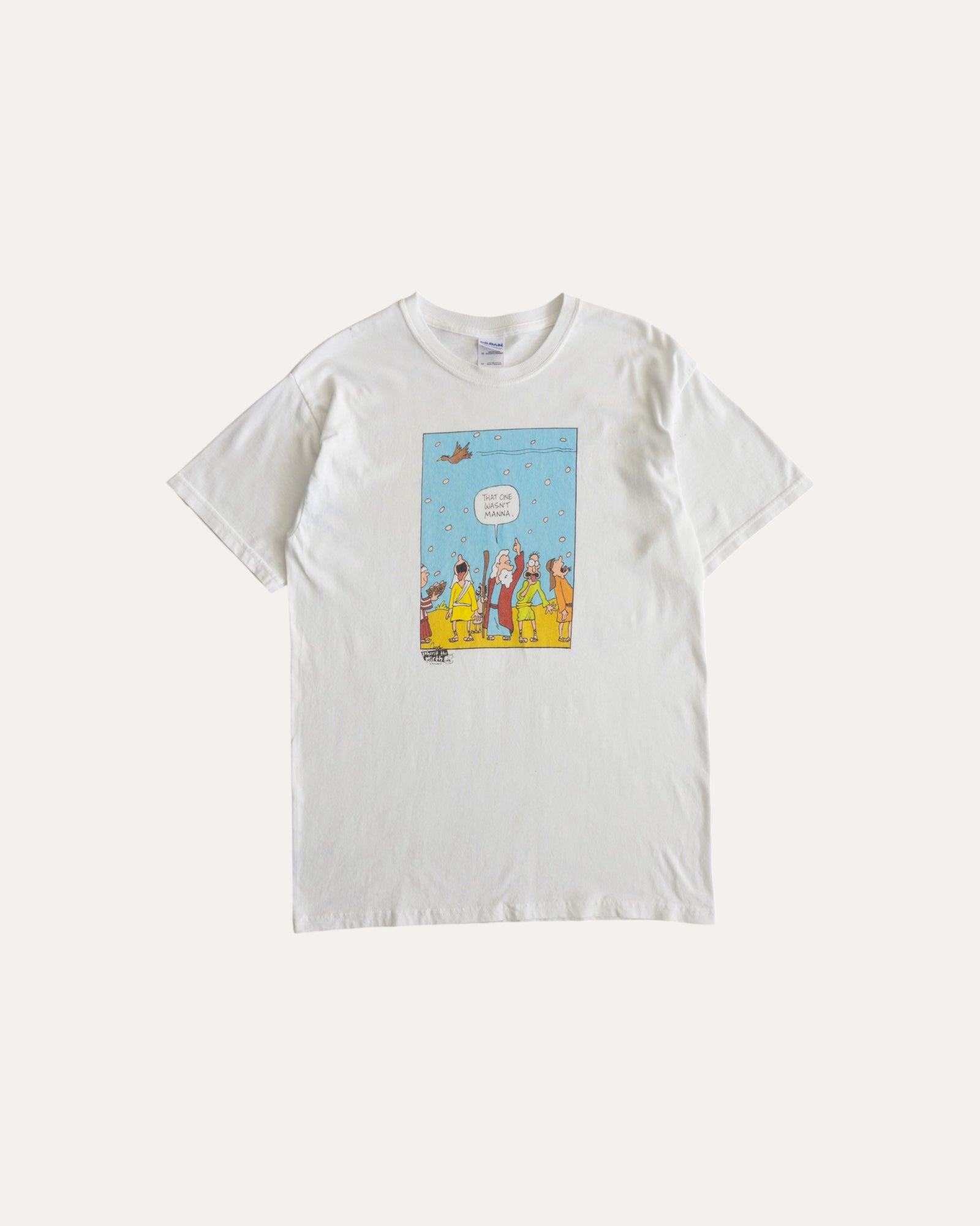 (M) VINTAGE BIBLICAL CARTOON TEE
