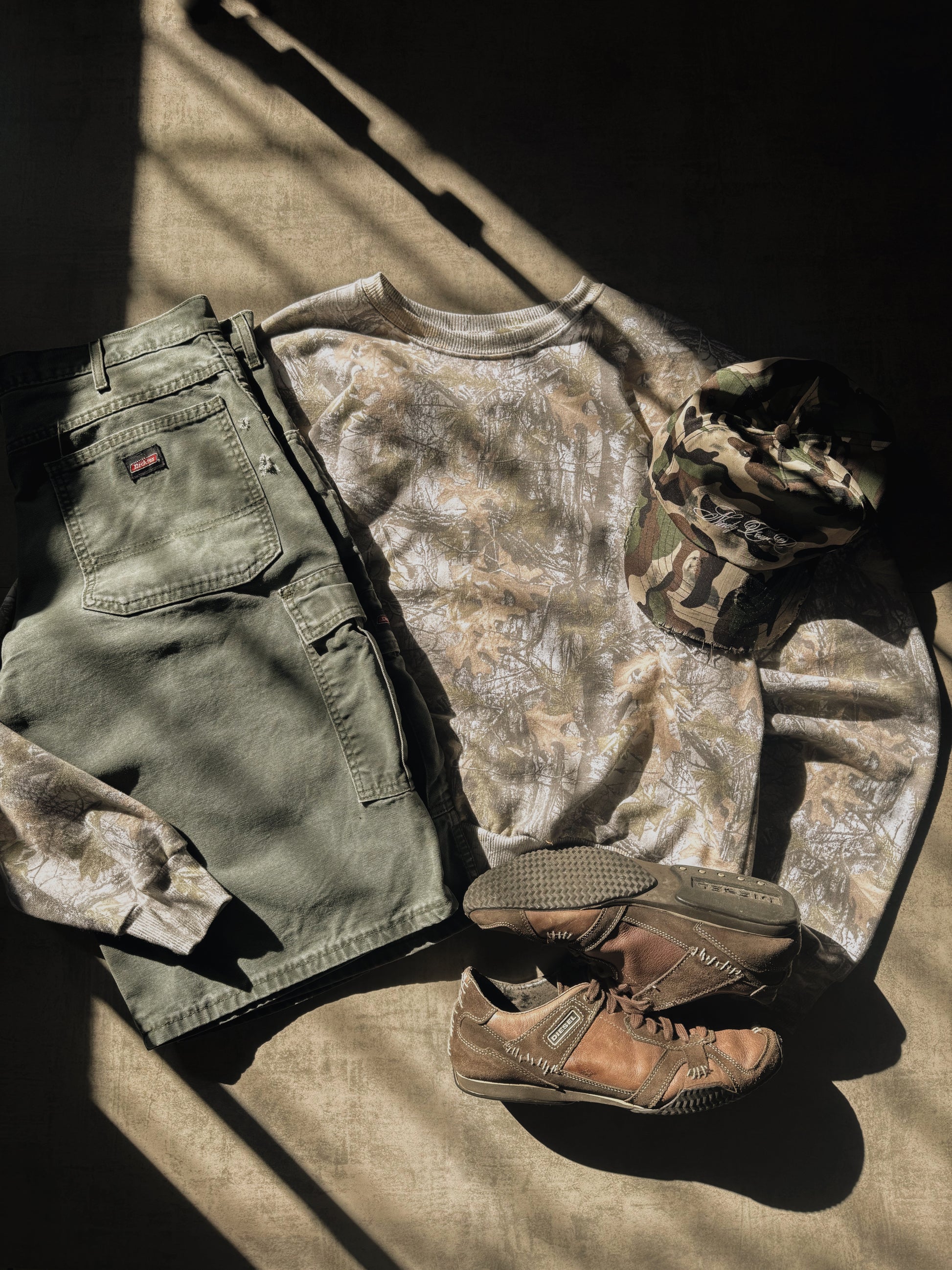 (BOXY L) CAMO TYPE REALTREE CREWNECK