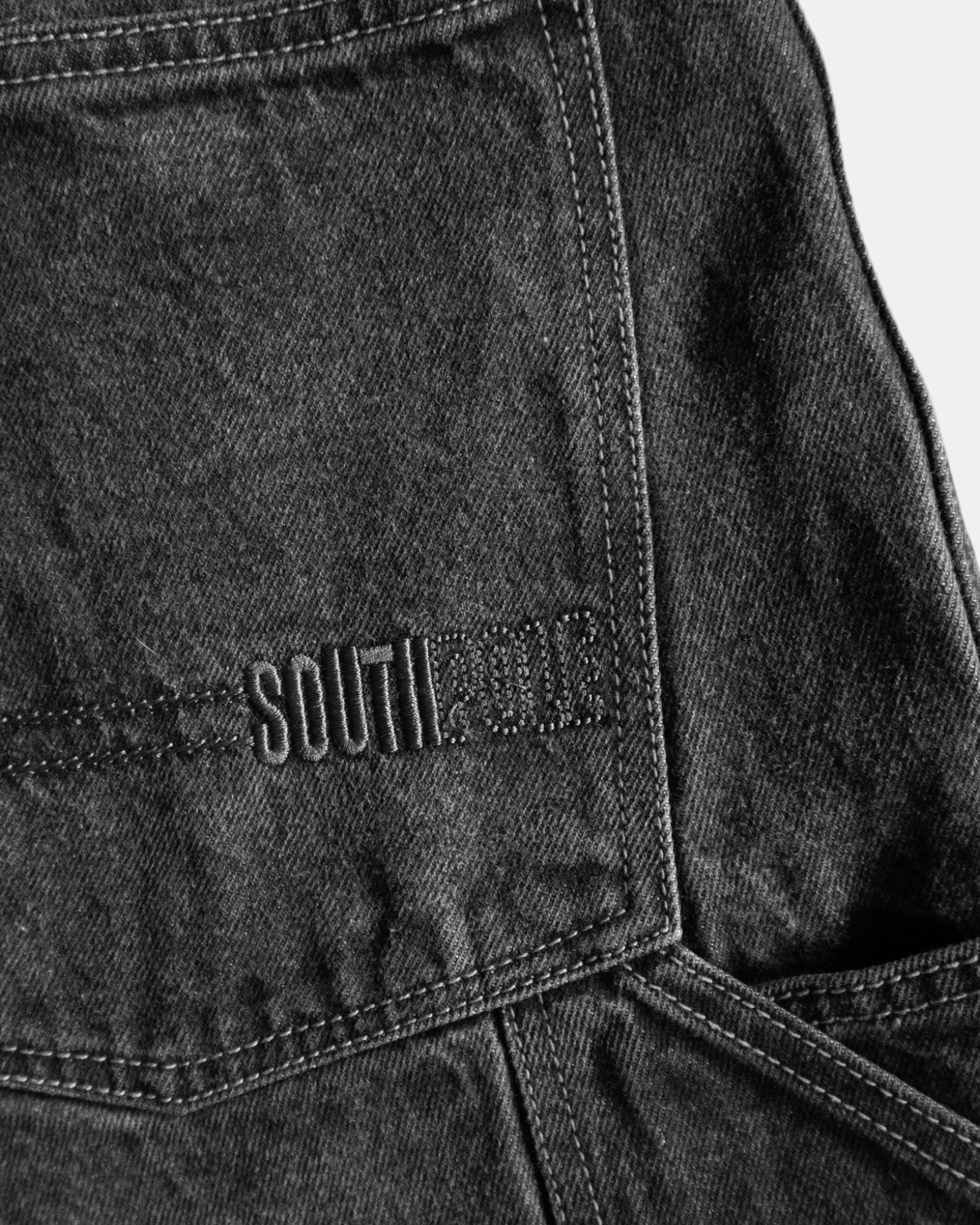 VINTAGE SOUTHPOLE CARPENTER FADED JORT - 36