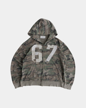 (L) VINTAGE POLO RALPH LAUREN X DENIM & SUPPLY (SIX SEVEN) CAMO HOODIE FULL ZIP