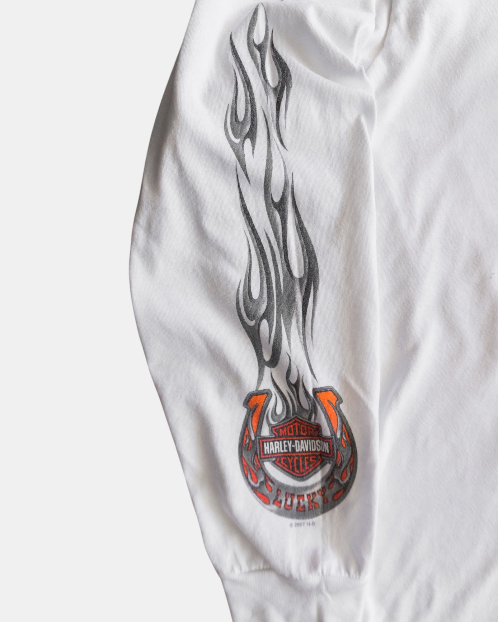 (XL) HARLEY DAVIDSON HORSESHOE FLAMES LONG SLEEVE