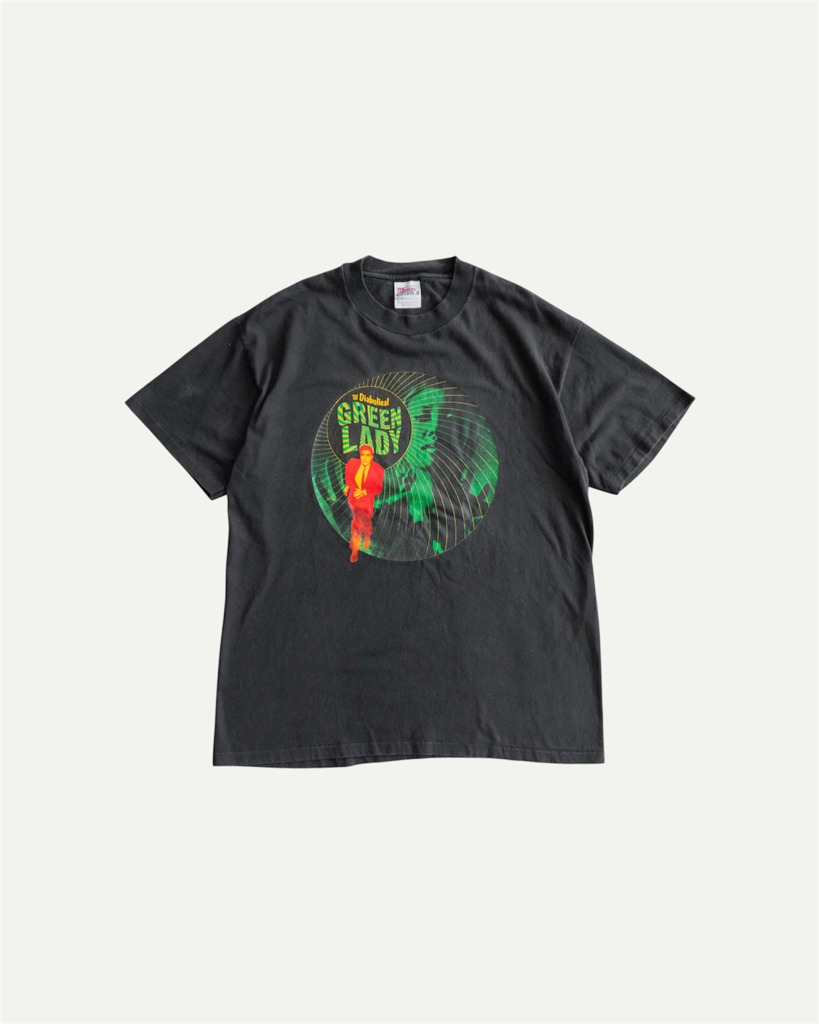 (L) 90’S VINTAGE GREEN LADY TEE