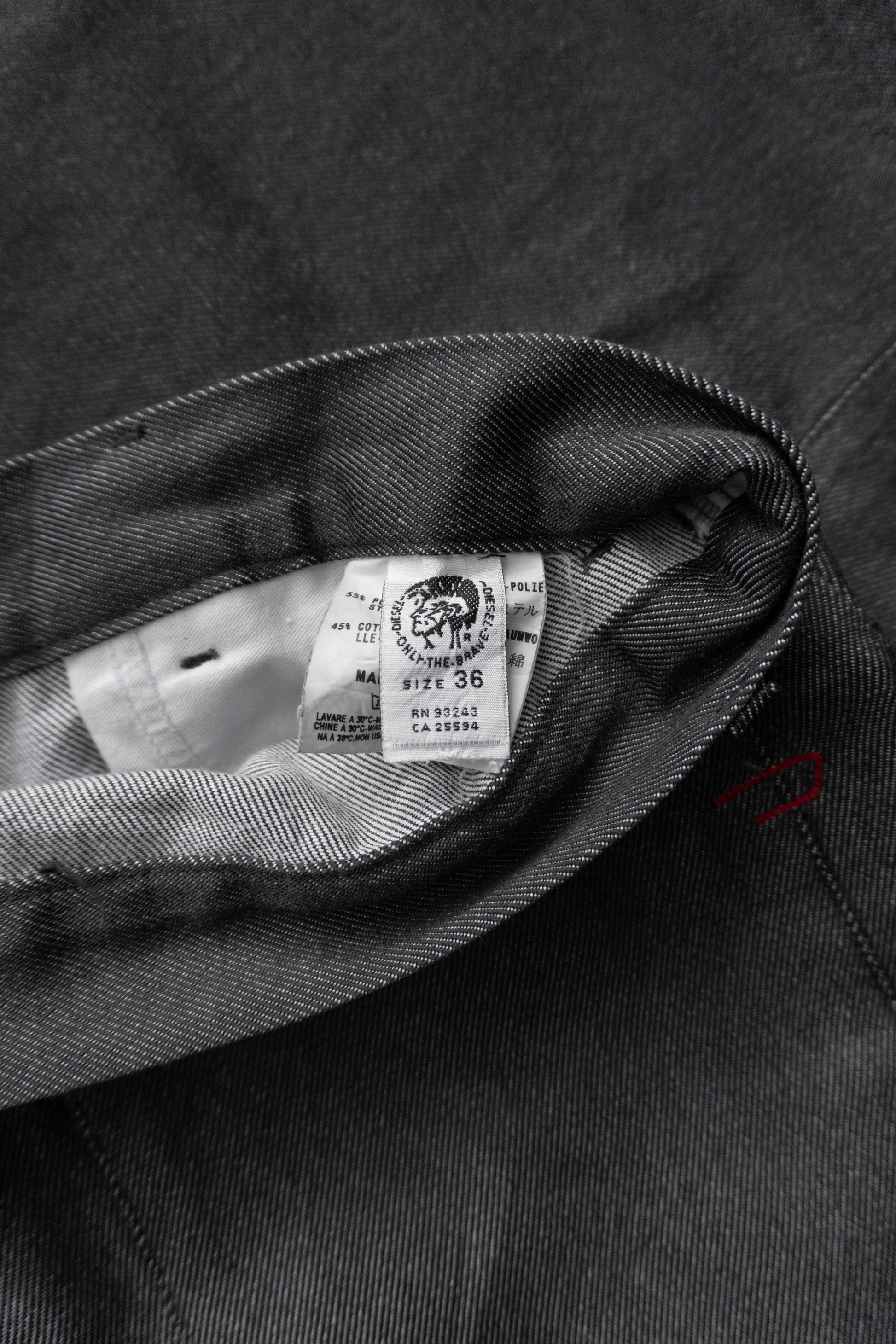 VINTAGE DIESEL FORMAL TYPE RAW PANTS - 36x32