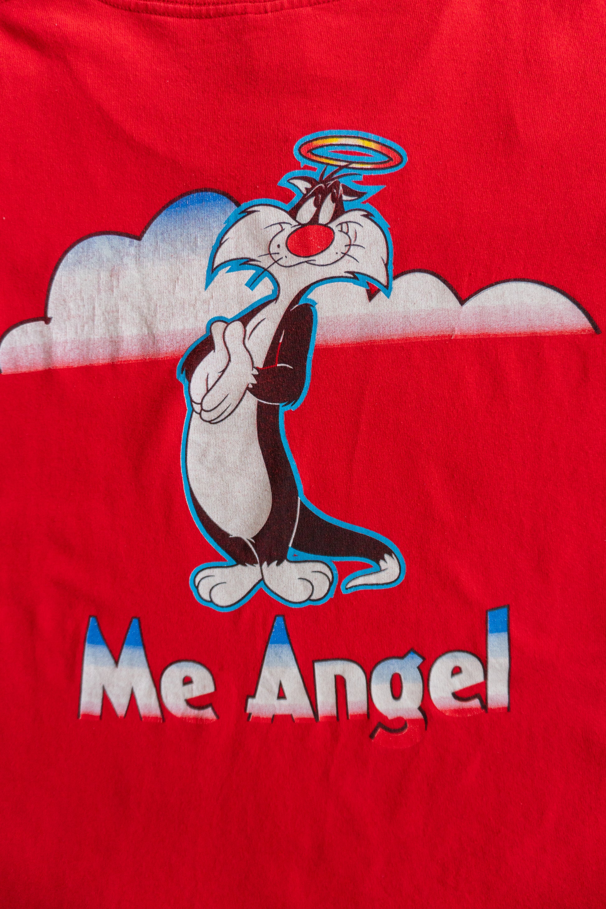 (FIT L) VINTAGE PIOLIN LOONEY TUNES DEVIL/ANGEL TEE