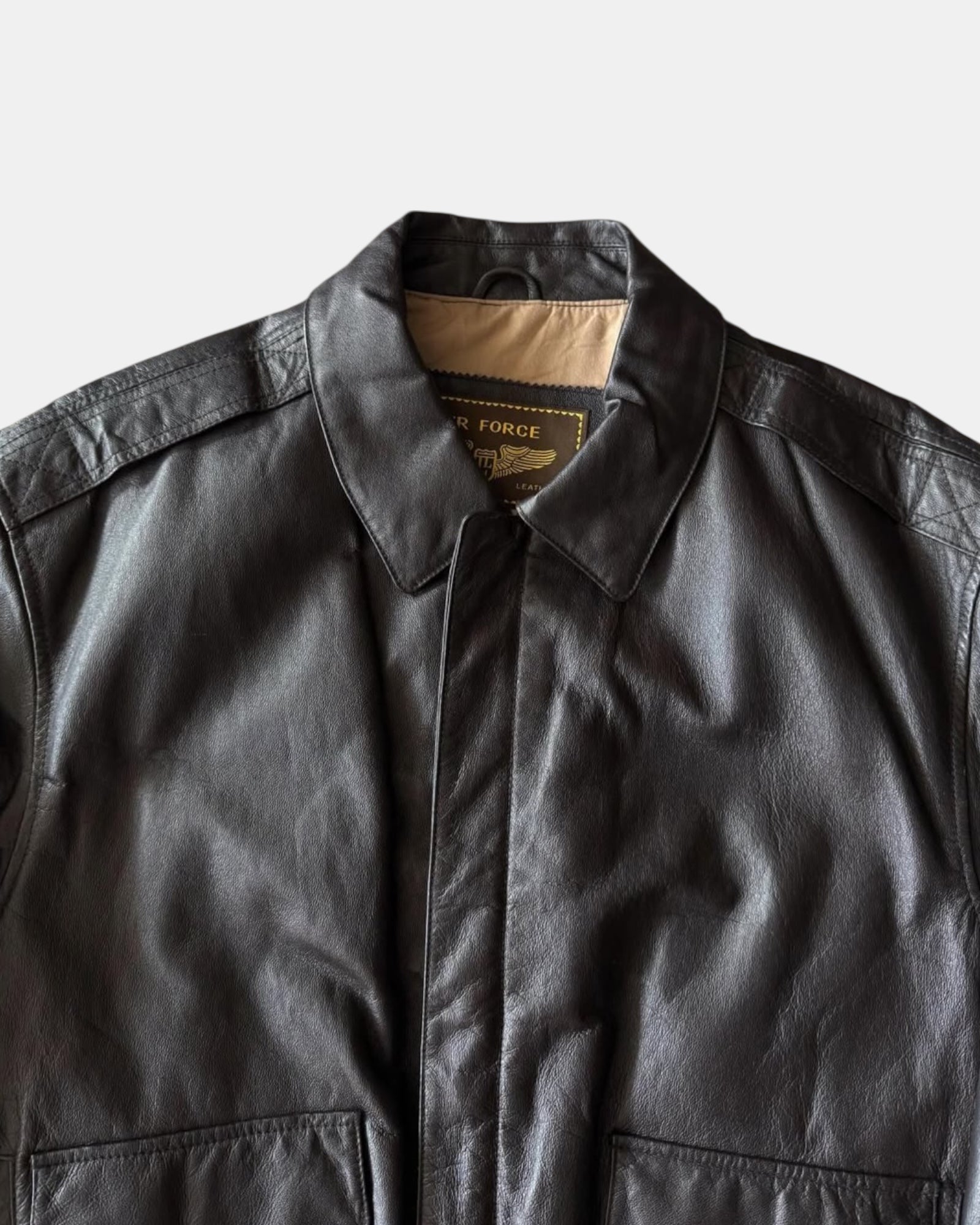 (L) VINTAGE AIR FORCE LEATHER JACKET