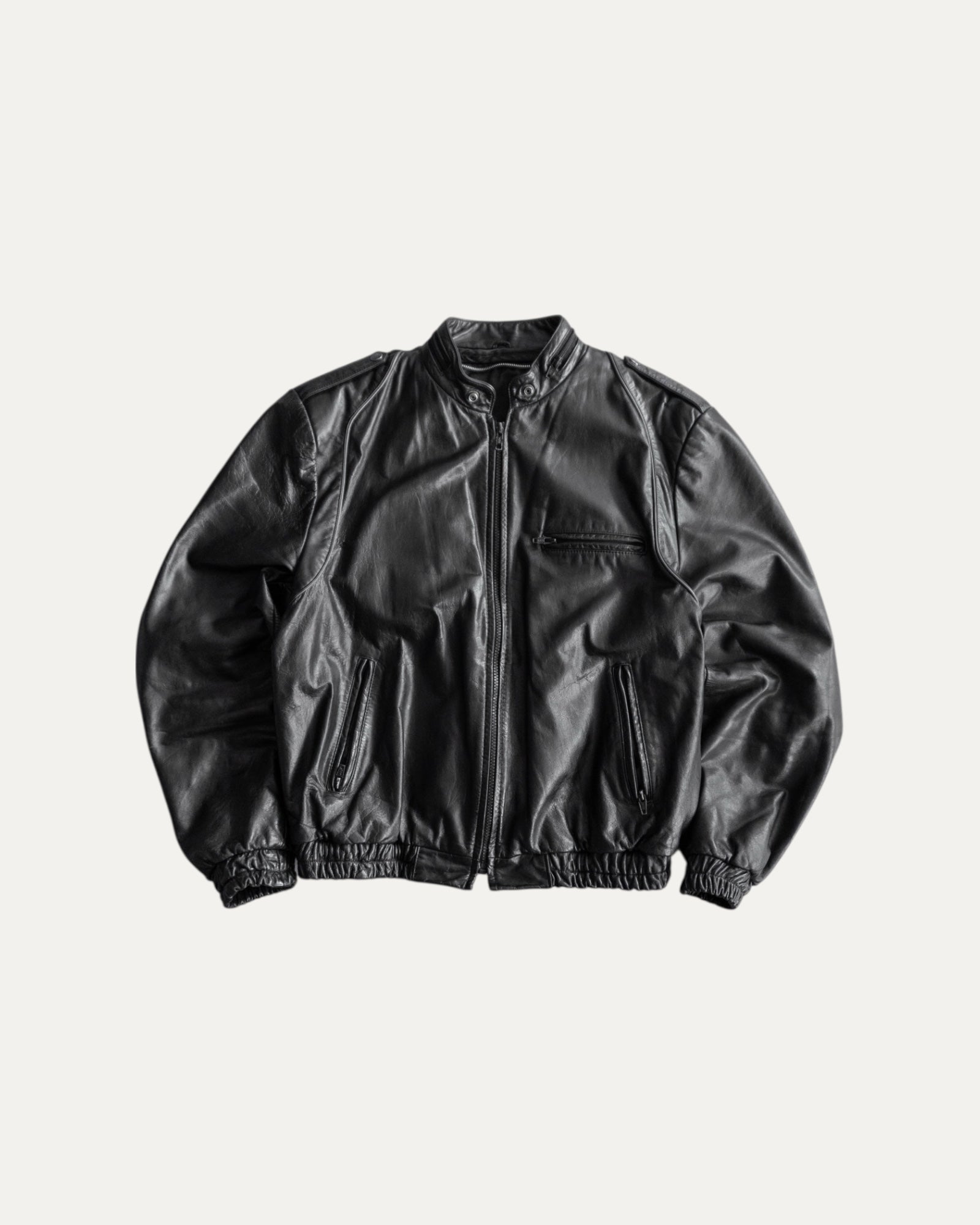 (M) VINTAGE AMAZING BOMBER FLYER LEATHER JACKET