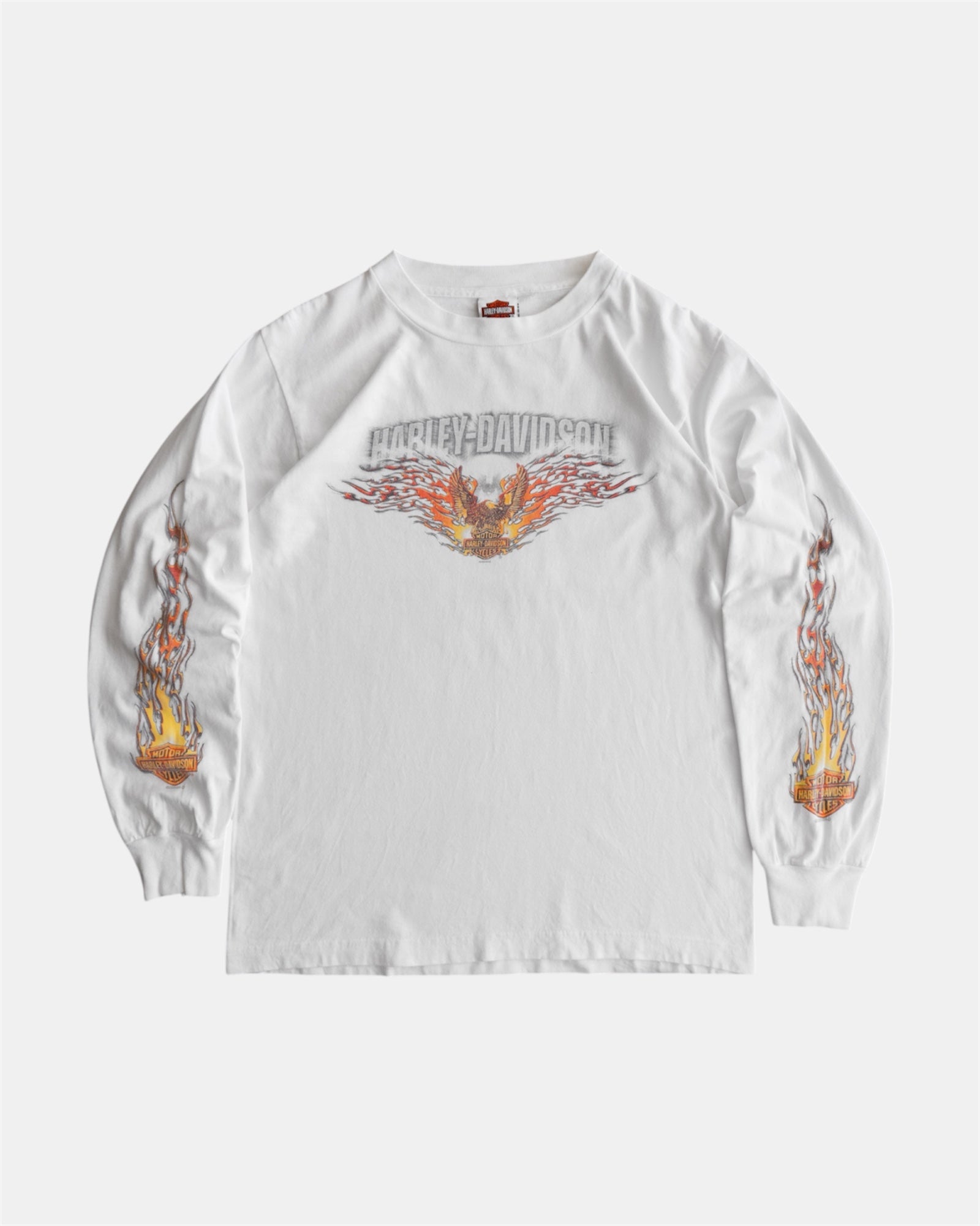 (M) 2000’S VINTAGE HARLEY DAVIDSON FLAMES LONG SLEEVE