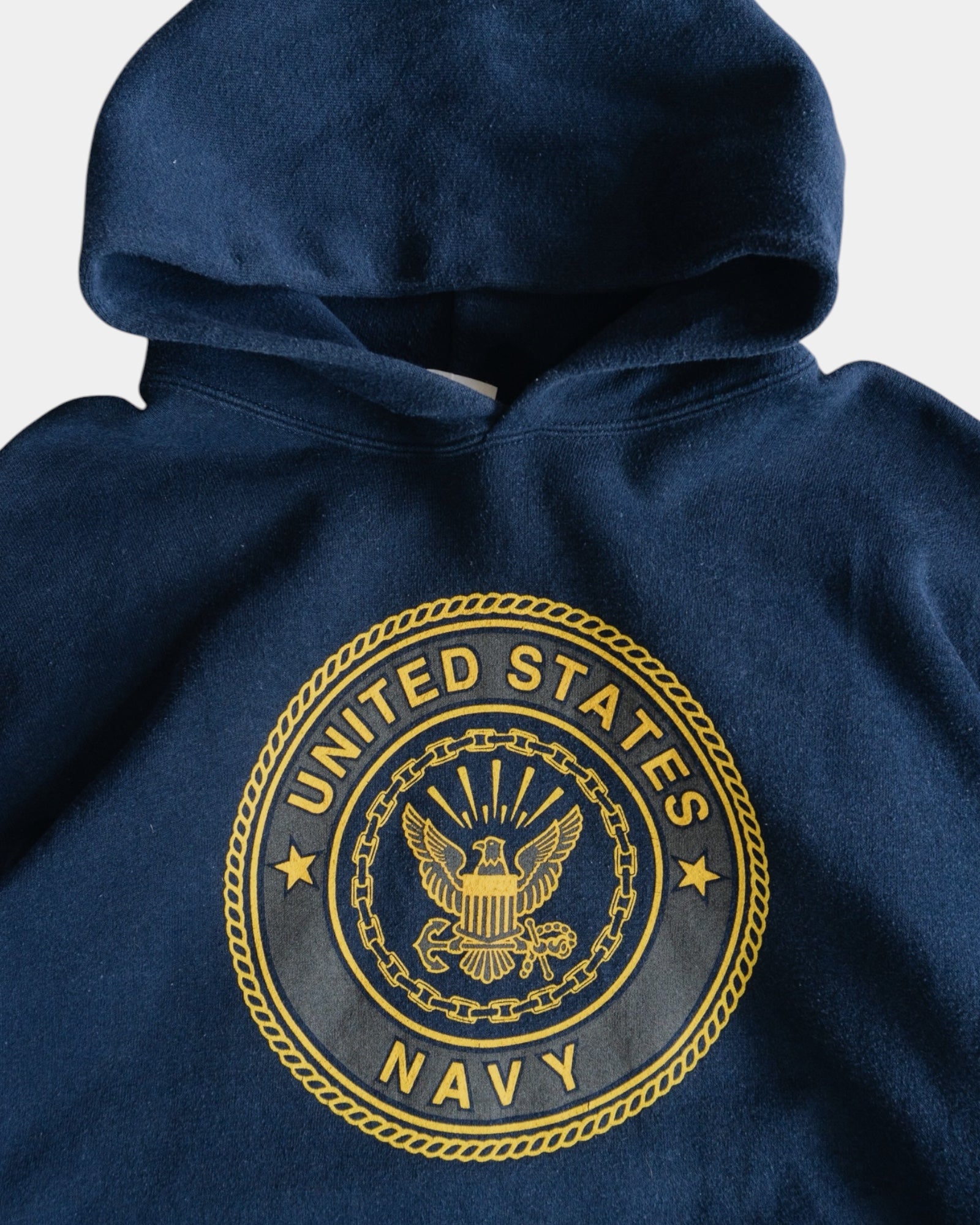 (BOXY L/XL) 80’S VINTAGE NAVY HOODIE