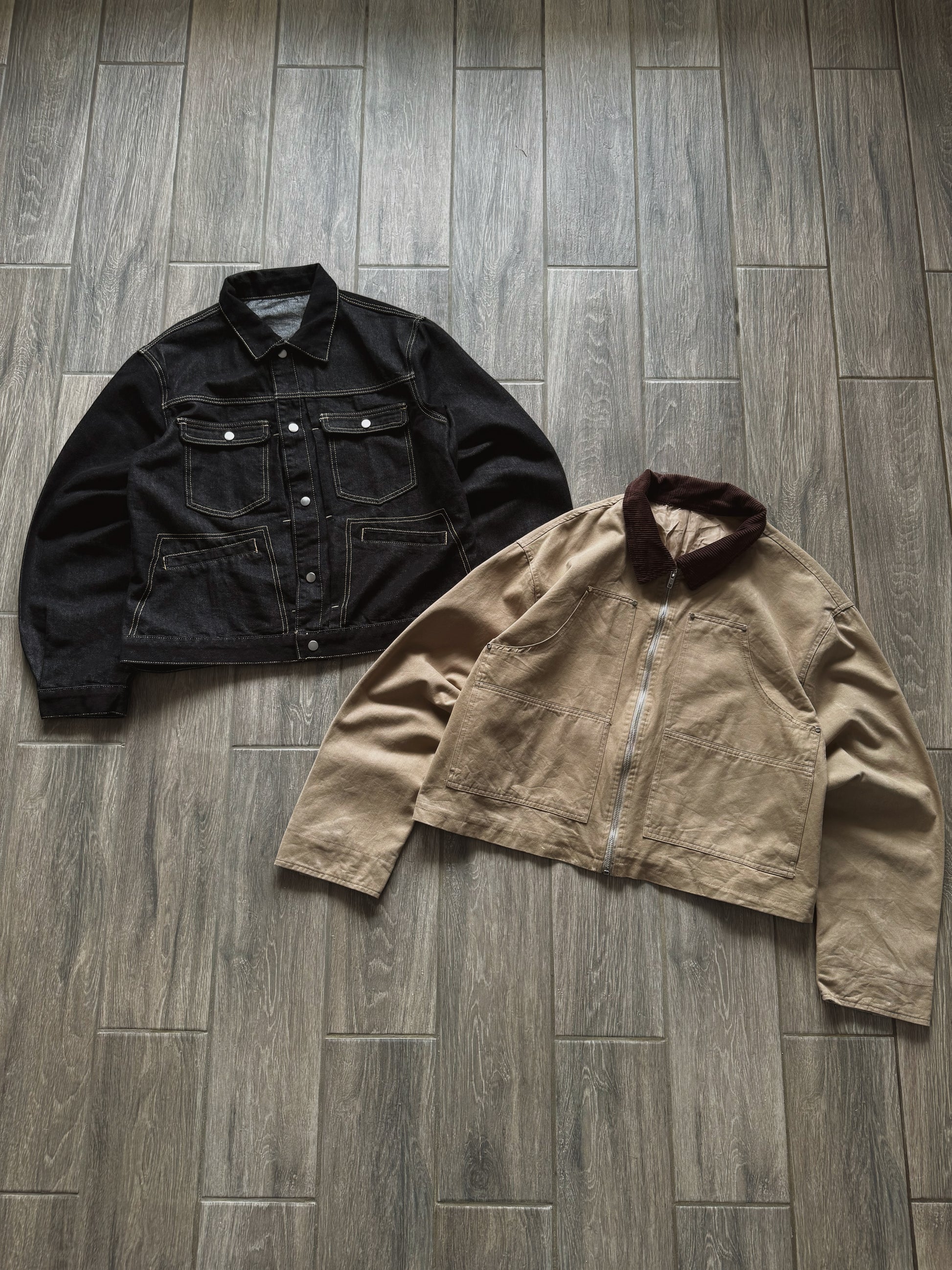 (M) DARK DENIM TYPE COWBOY JACKET