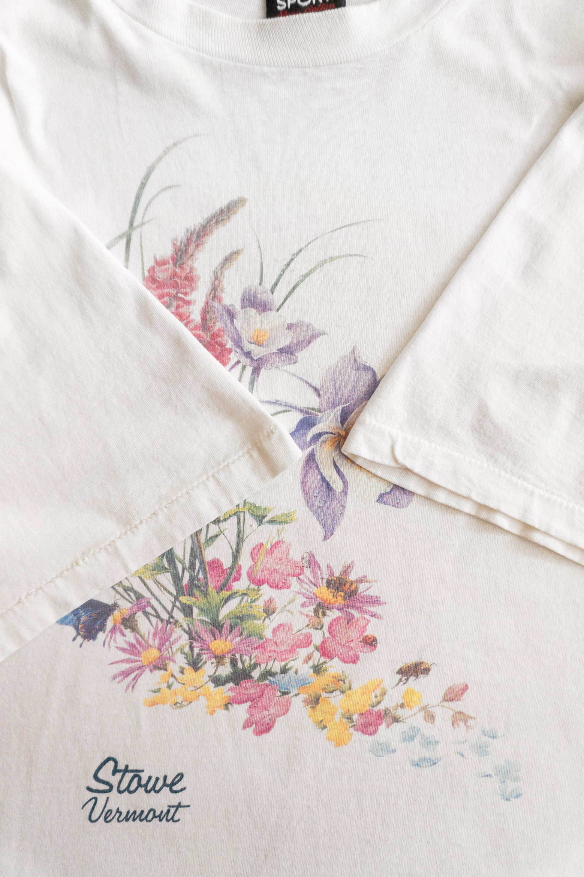 (BOXY L) 90’S VINTAGE HUMMINGBIRD ART TEE