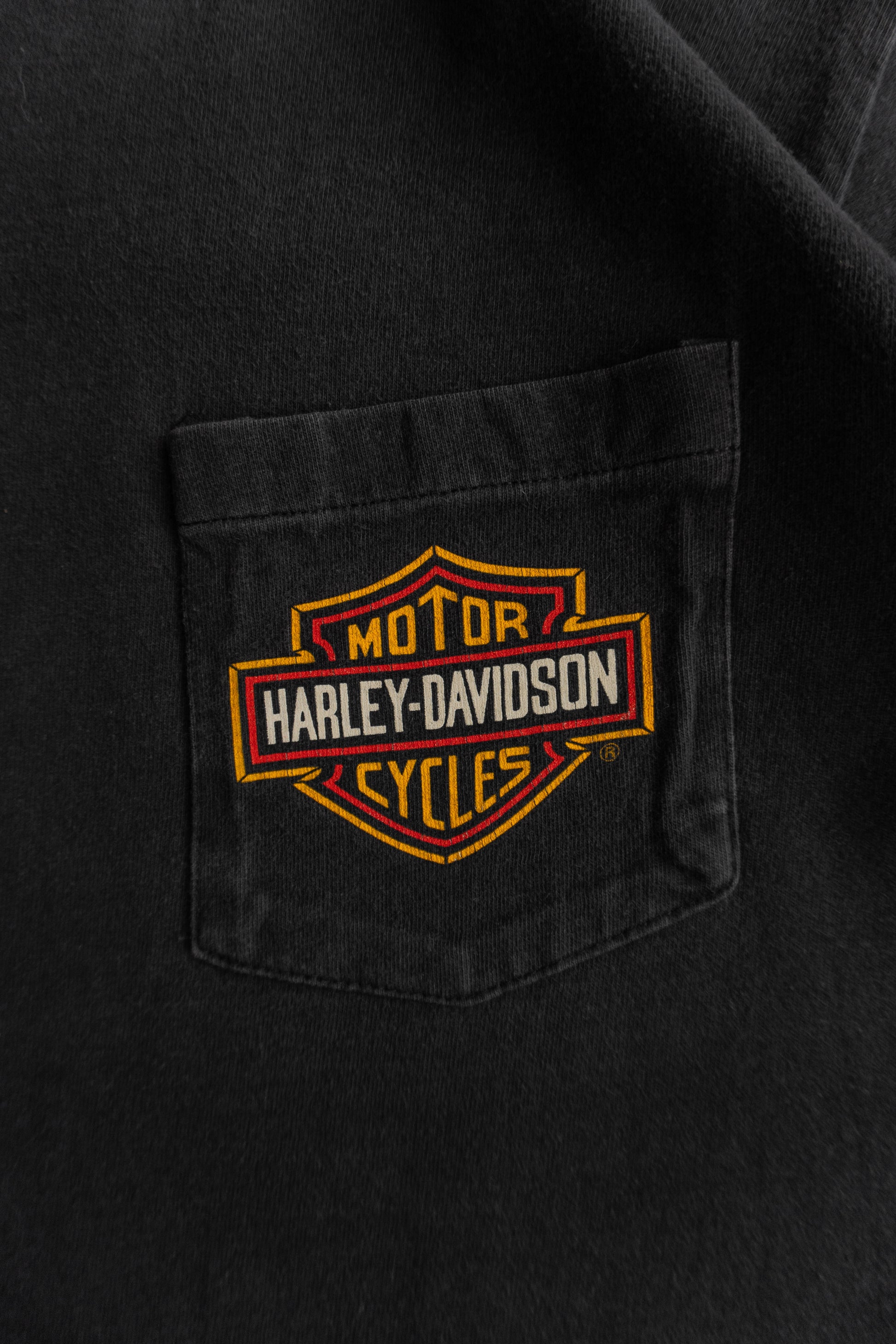 (M) VINTAGE HARLEY DAVIDSON OF ANNAPOLIS POCKET TEE