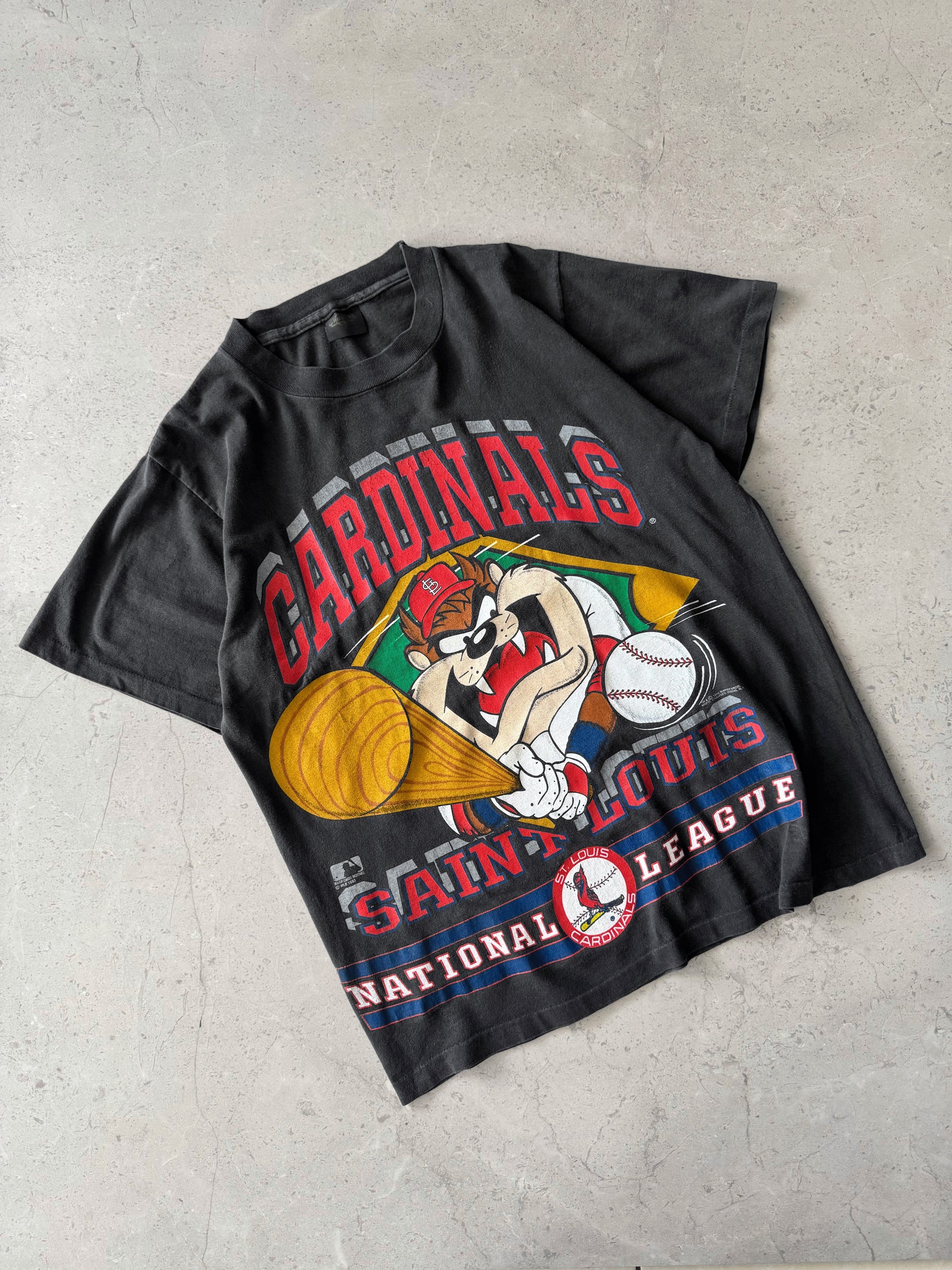 (L) 90’S VINTAGE LOONEY TUNES CARDINALS TAZ TEE
