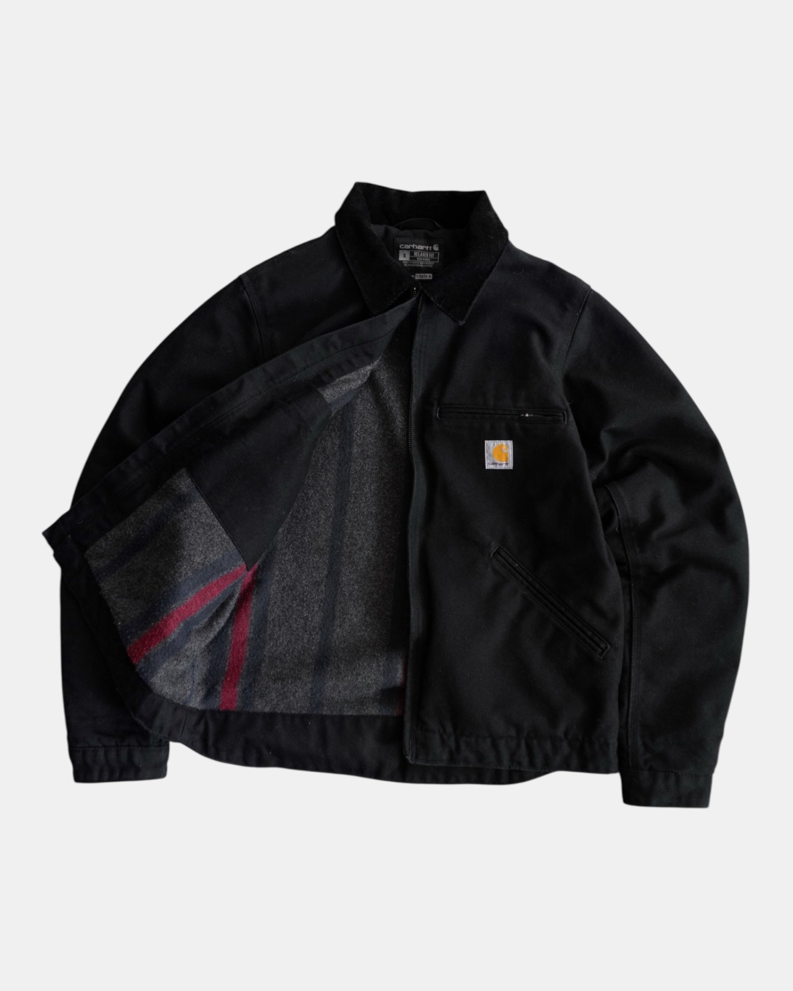 (S/M) CARHARTT BLACK DETROIT JACKET