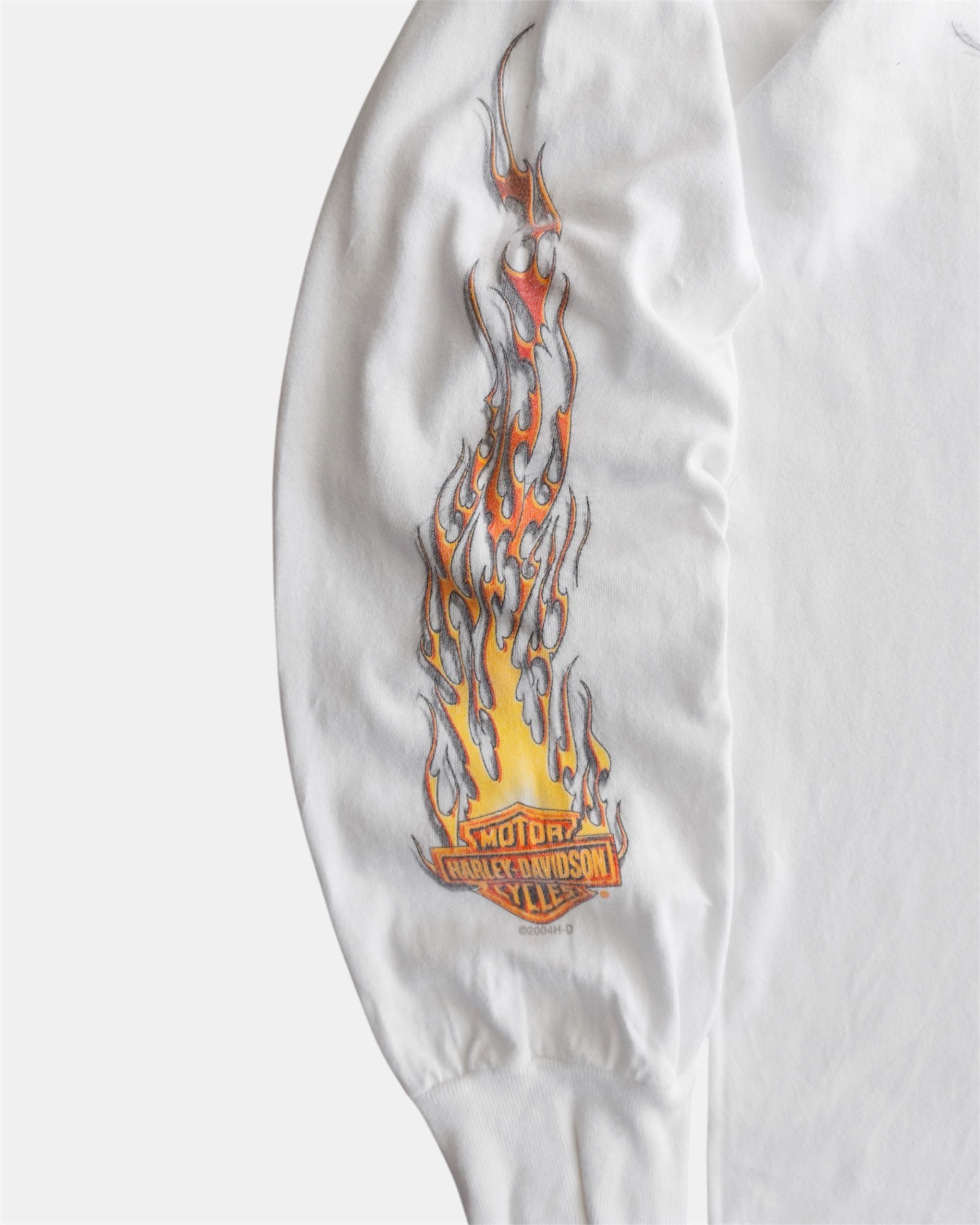 (M) 2000’S VINTAGE HARLEY DAVIDSON FLAMES LONG SLEEVE