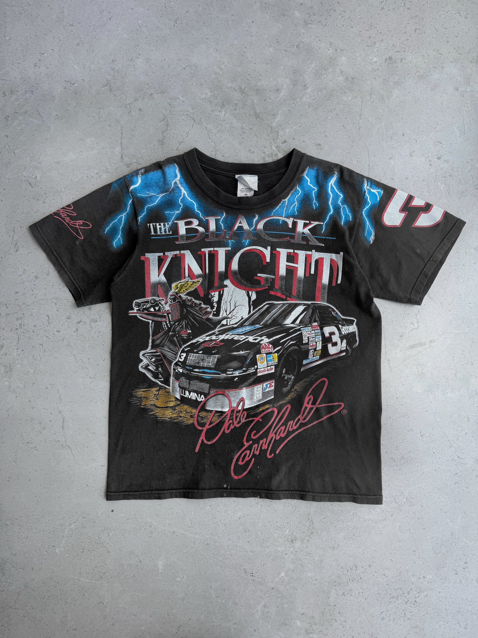 (M) VINTAGE NASCAR DALE EARNHARDT THUNDER AOP TEE