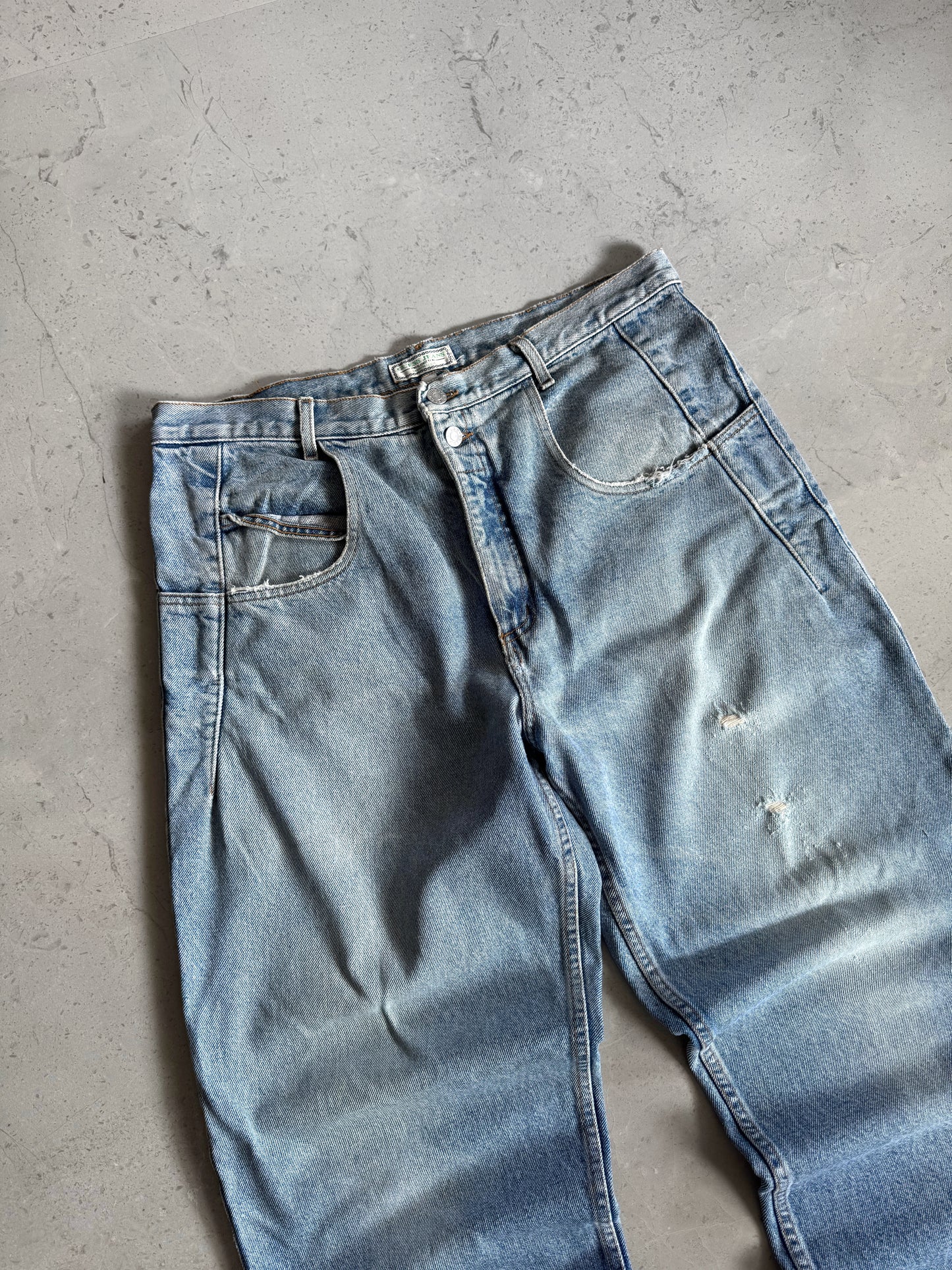 VINTAGE GUESS BAGGY DENIM PANTS - 36x32