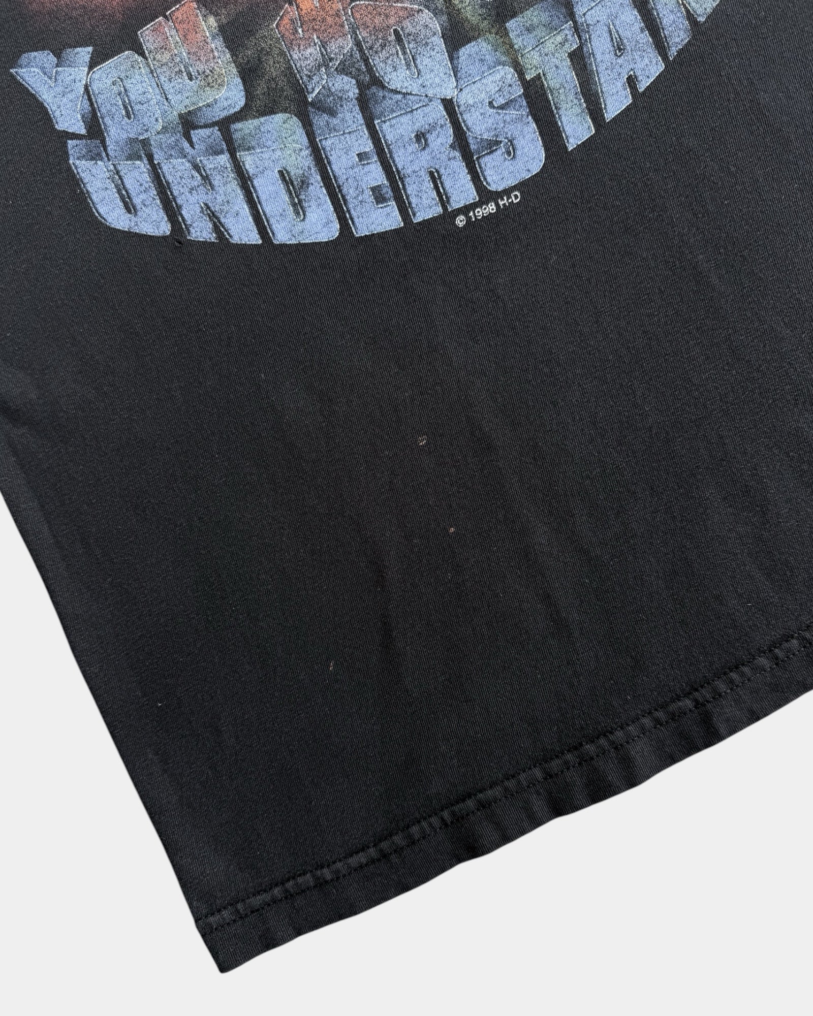 (L) 1998 VINTAGE HARLEY DAVIDSON FADED TEE