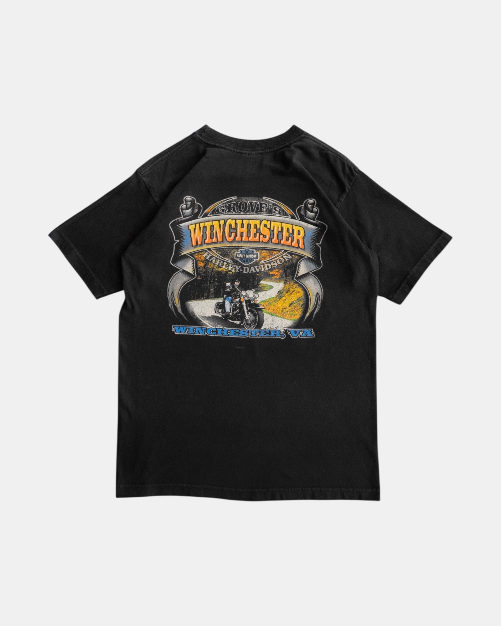 (L) VINTAGE HARLEY DAVIDSON WINCHESTER TEE
