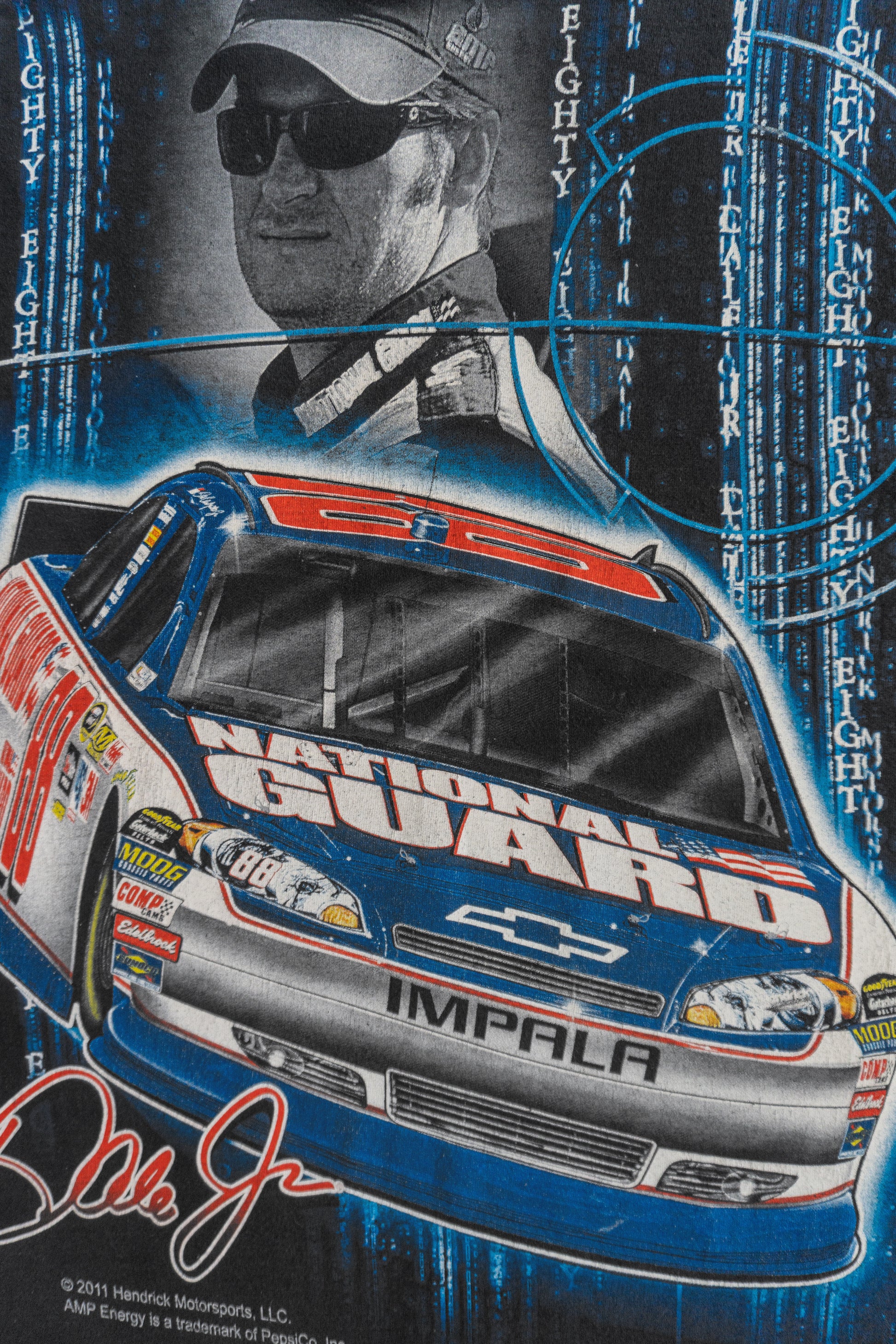 (L) NASCAR DALE EARNHARDT AOP RACING TEE