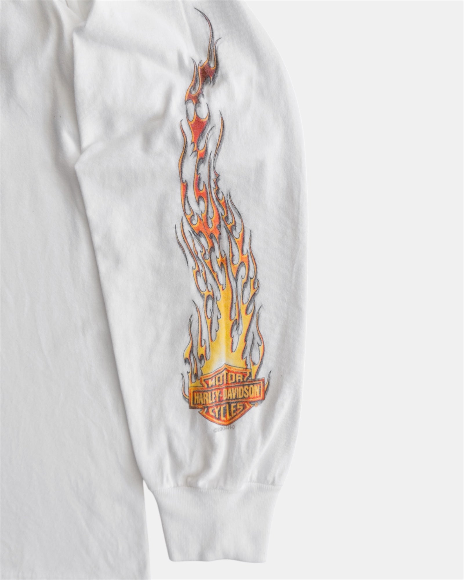 (M) 2000’S VINTAGE HARLEY DAVIDSON FLAMES LONG SLEEVE