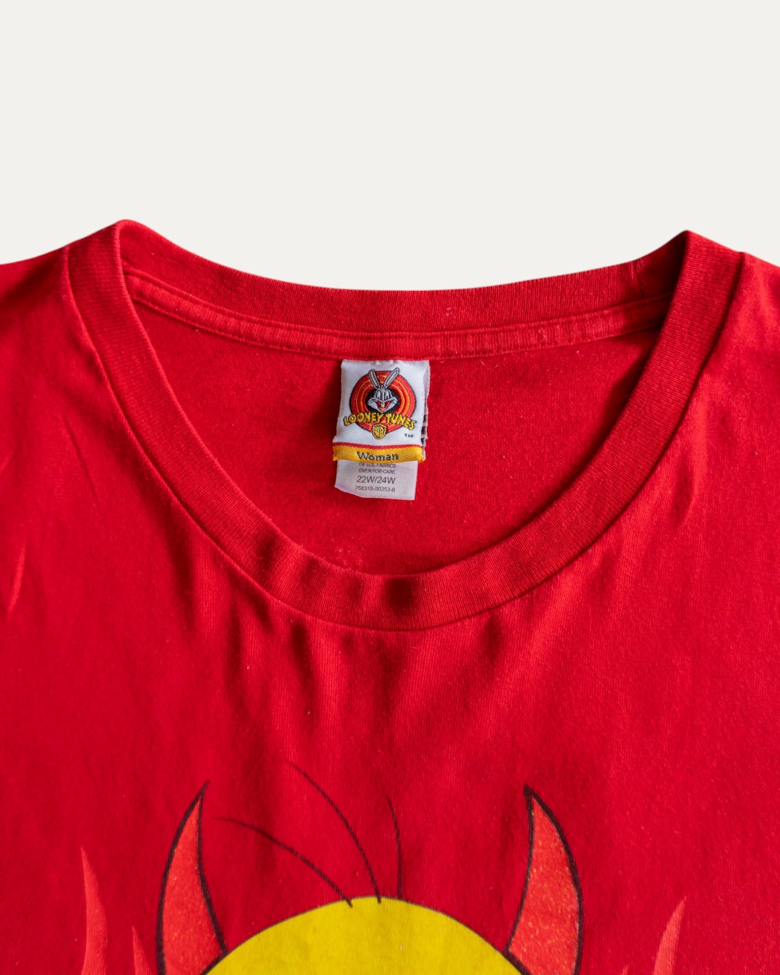 (FIT L) VINTAGE PIOLIN LOONEY TUNES DEVIL/ANGEL TEE