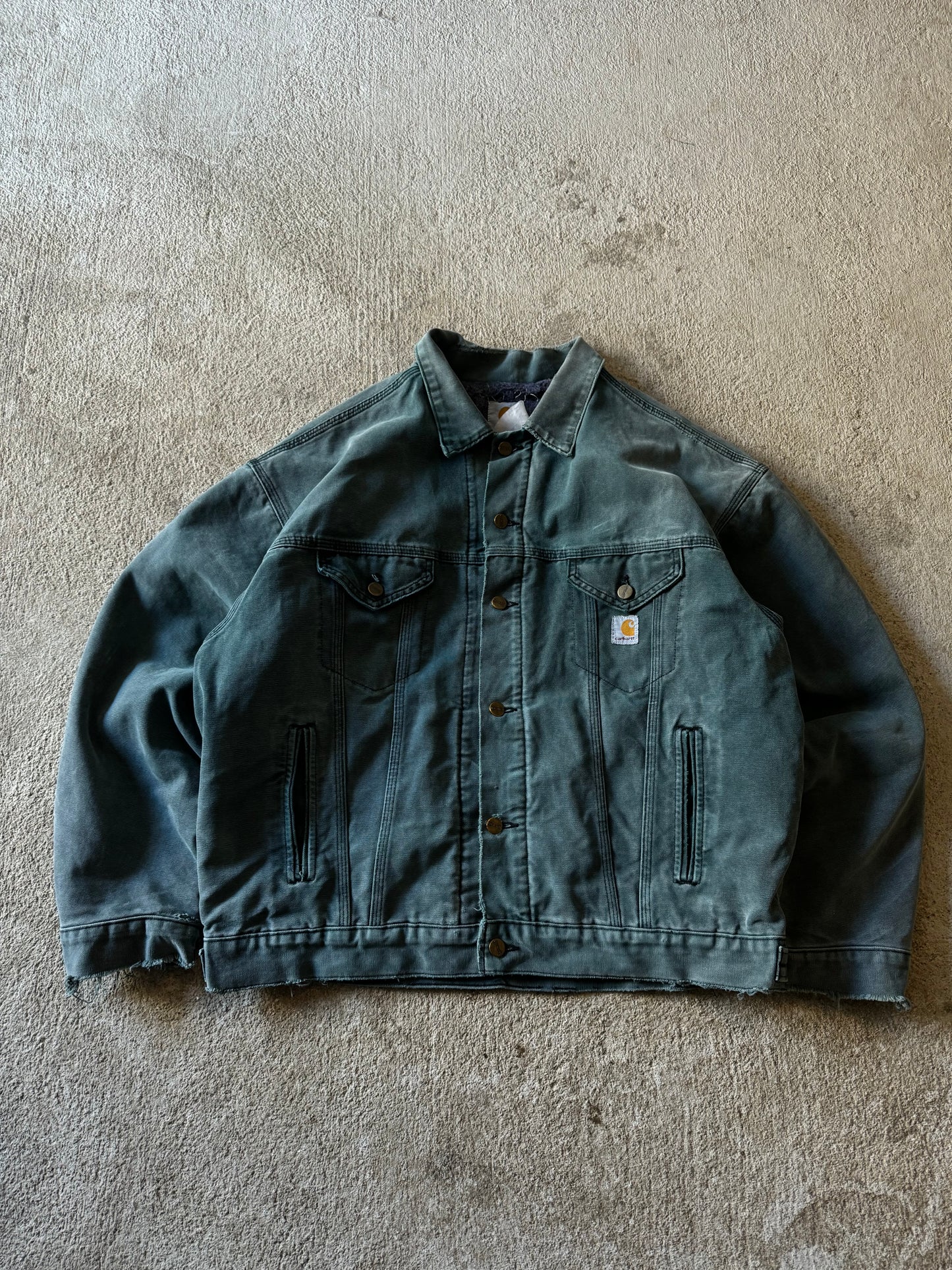 (L) 90’s Vintage Rare Carhartt Green Jacket