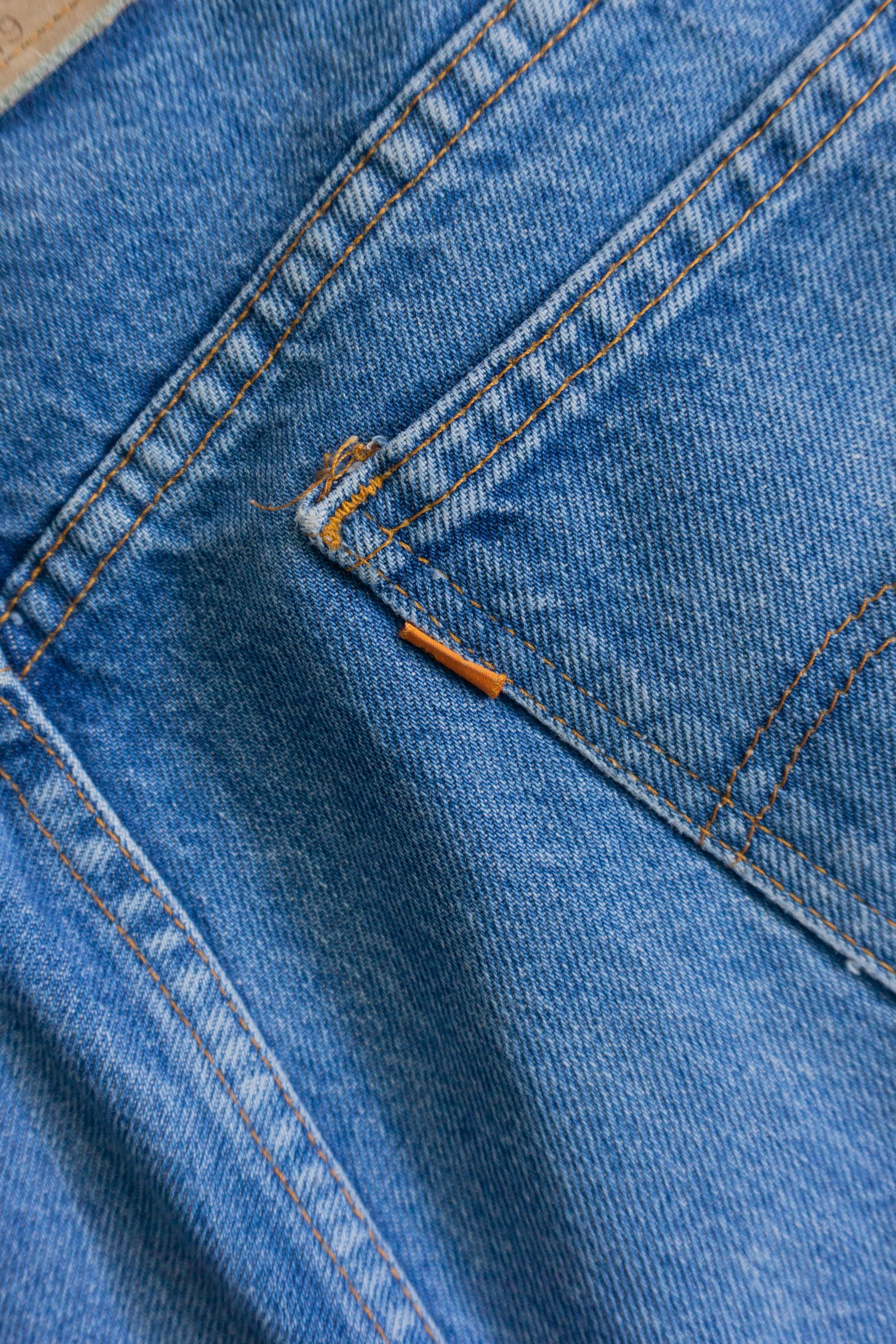 VINTAGE LEVIS TAB ORANGE DENIM PANTS - 34x32