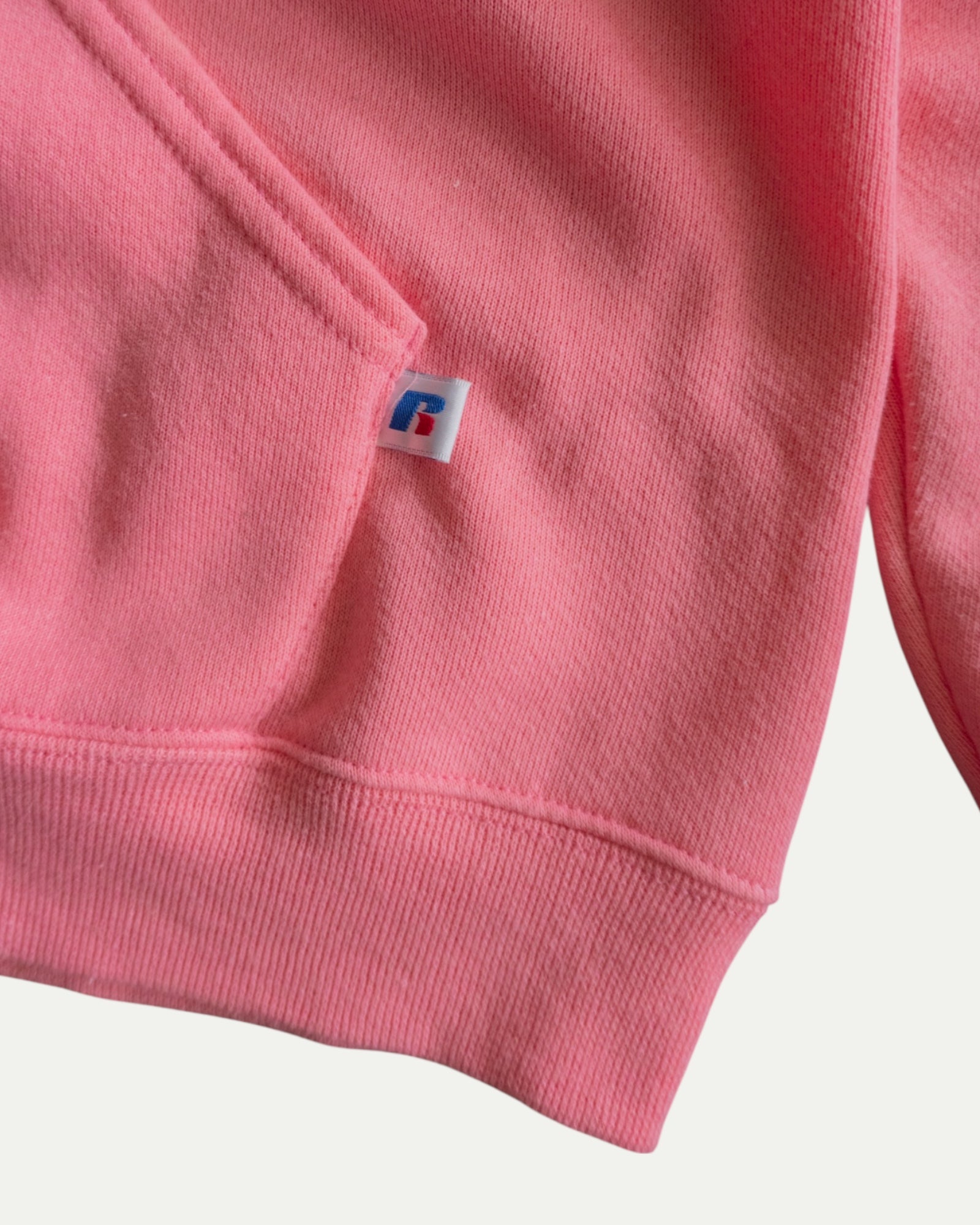 (L) RARE RUSSELL FADED SOFT PINK HOODIE