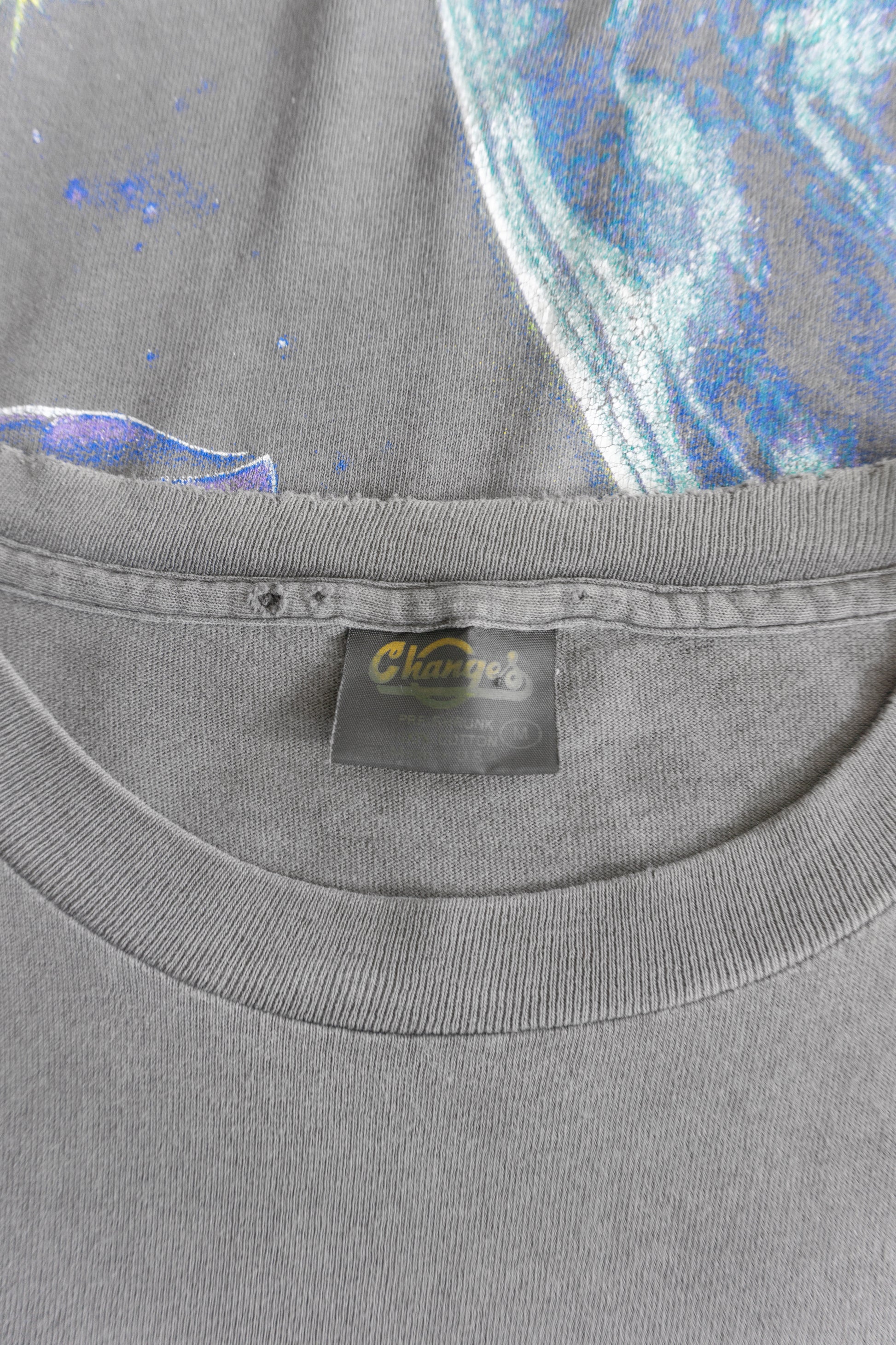 (M) 90’S VINTAGE STAR TREK ENTERPRISE BEAUTIFUL FADED AOP TEE