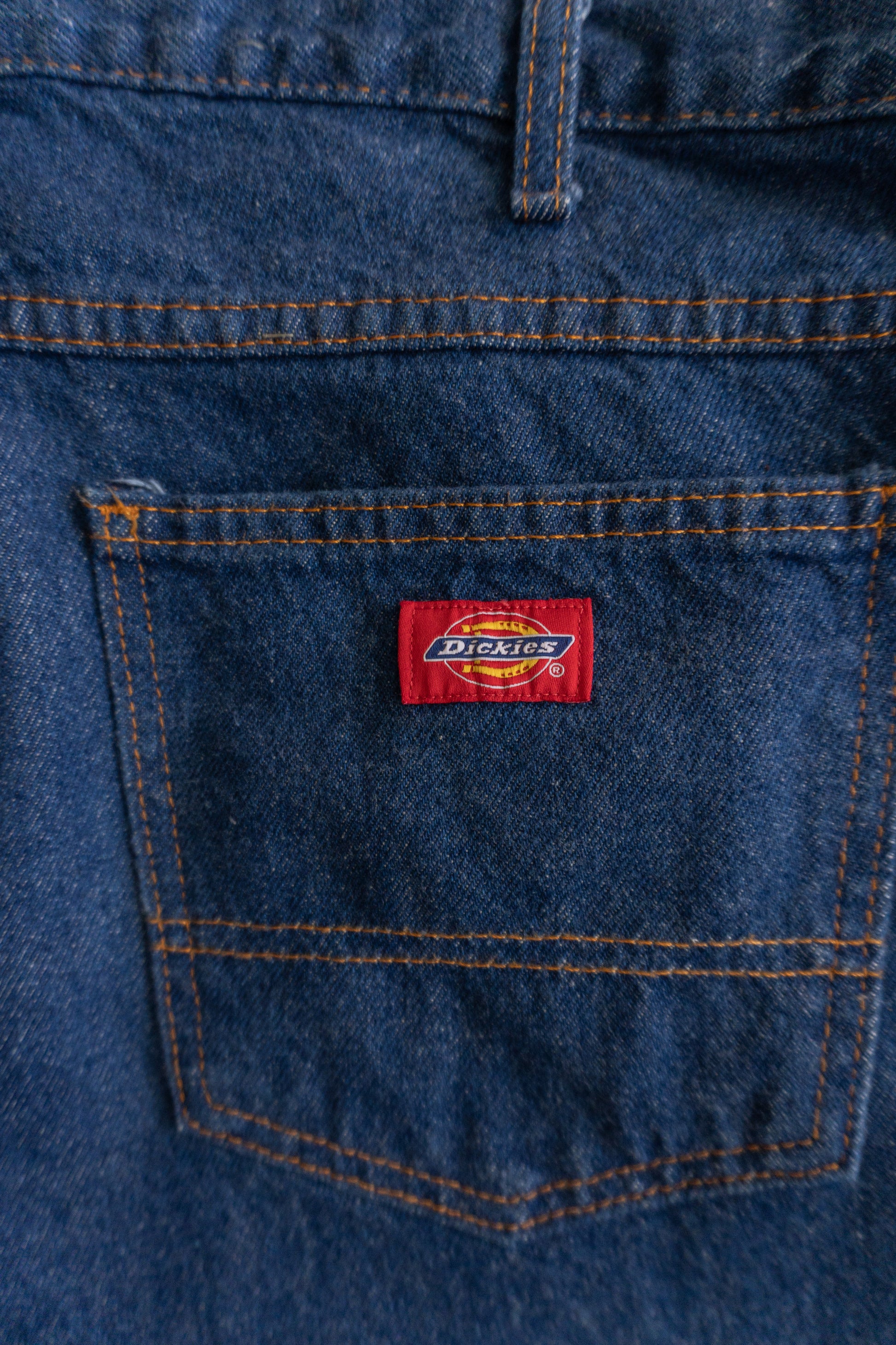 VINTAGE DICKIES DENIM BAGGY PANTS - 34x30