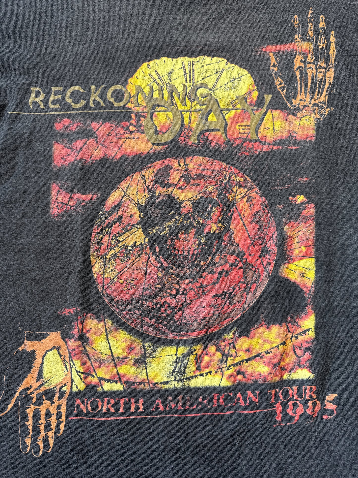 (L) 1995 Vintage Megadeth “Reckoning Day” Tour Tee