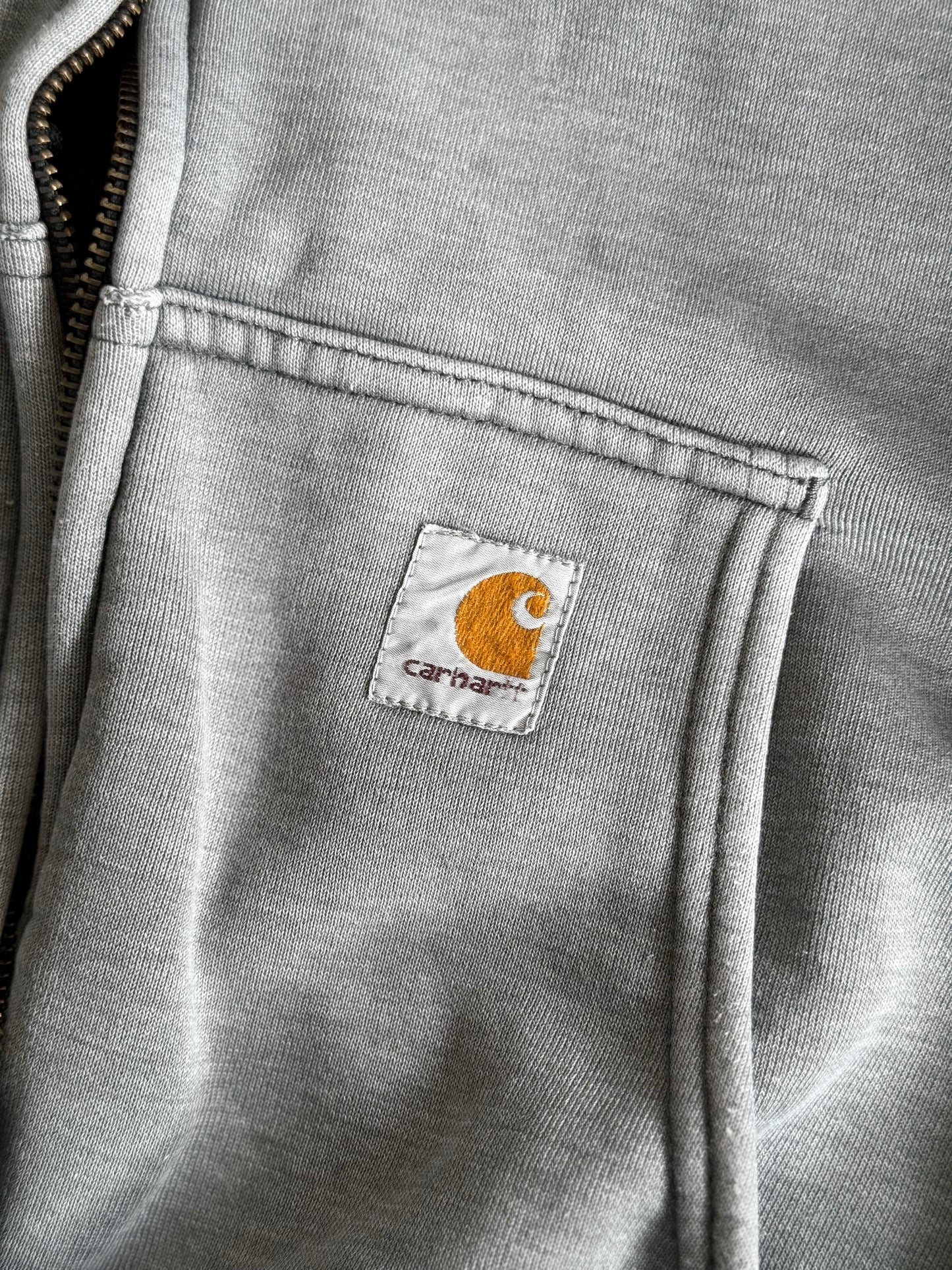 (Boxy L) 00’s Vintage Carhartt Gray Faded Hoodie