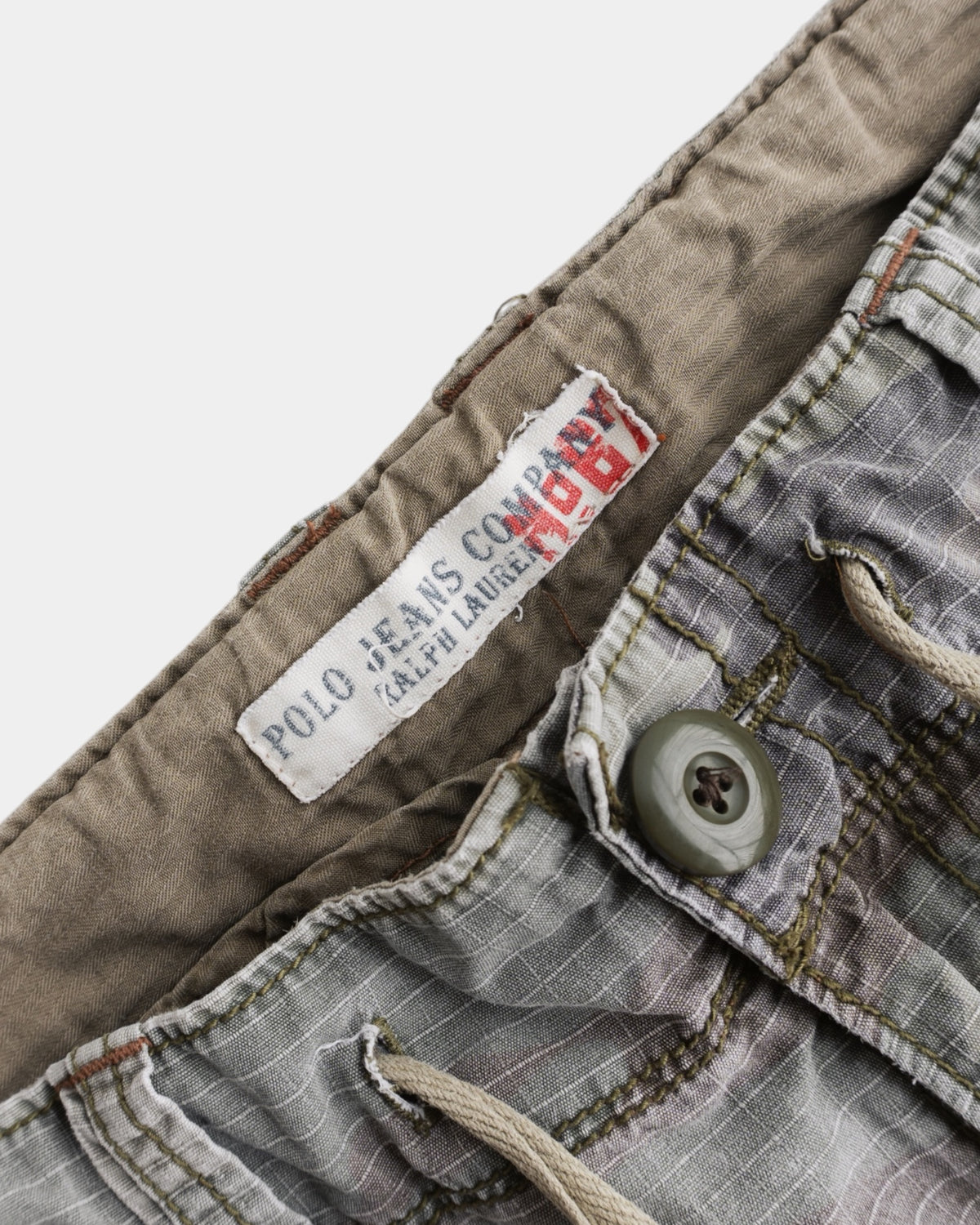 VINTAGE POLO RALPH LAUREN CAMO 3/4 SHORT - 8