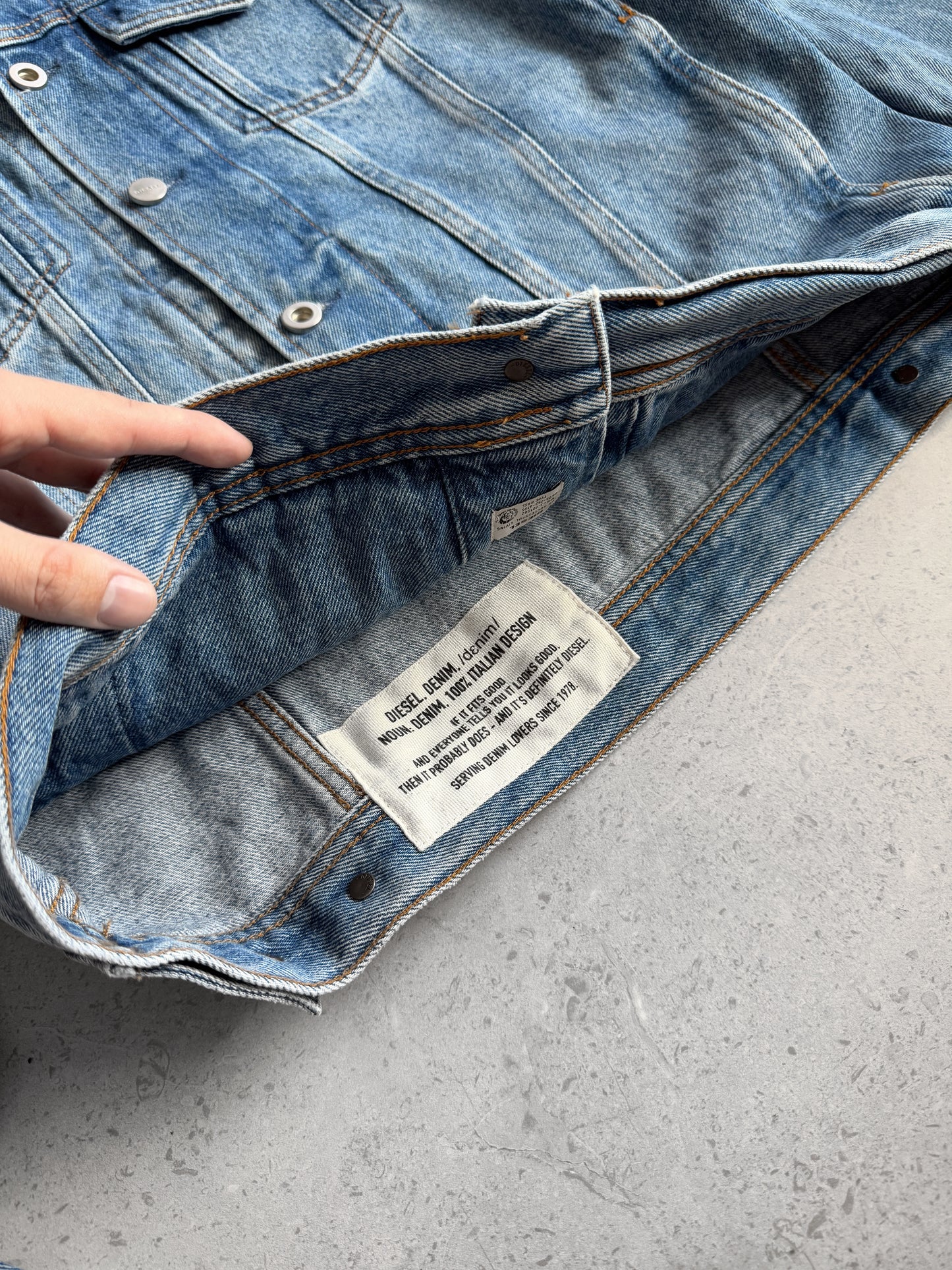 (M) DIESEL DENIM JACKET