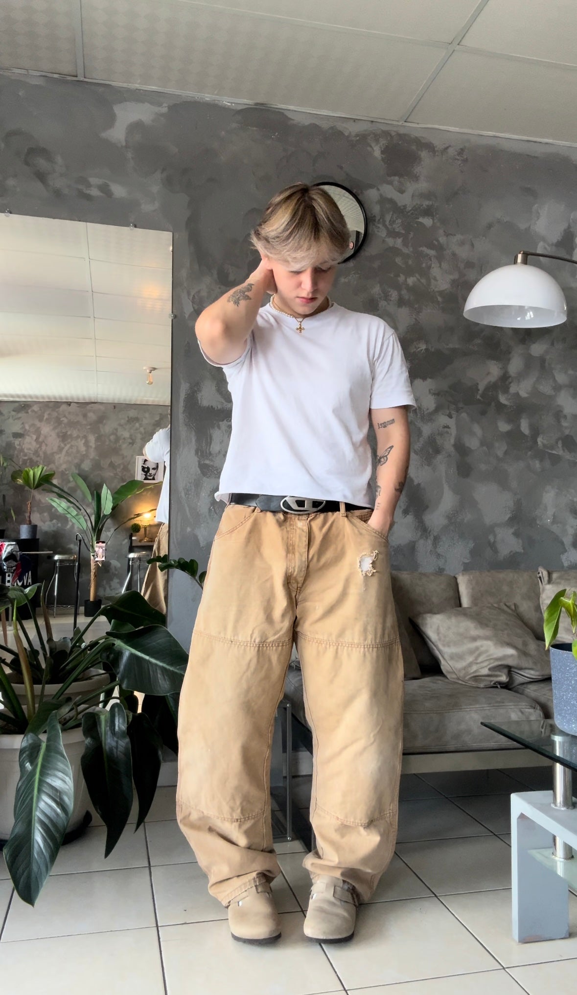 1990’S VINTAGE DICKIES DOUBLE KNEE WORKWEAR PANTS - 36x30