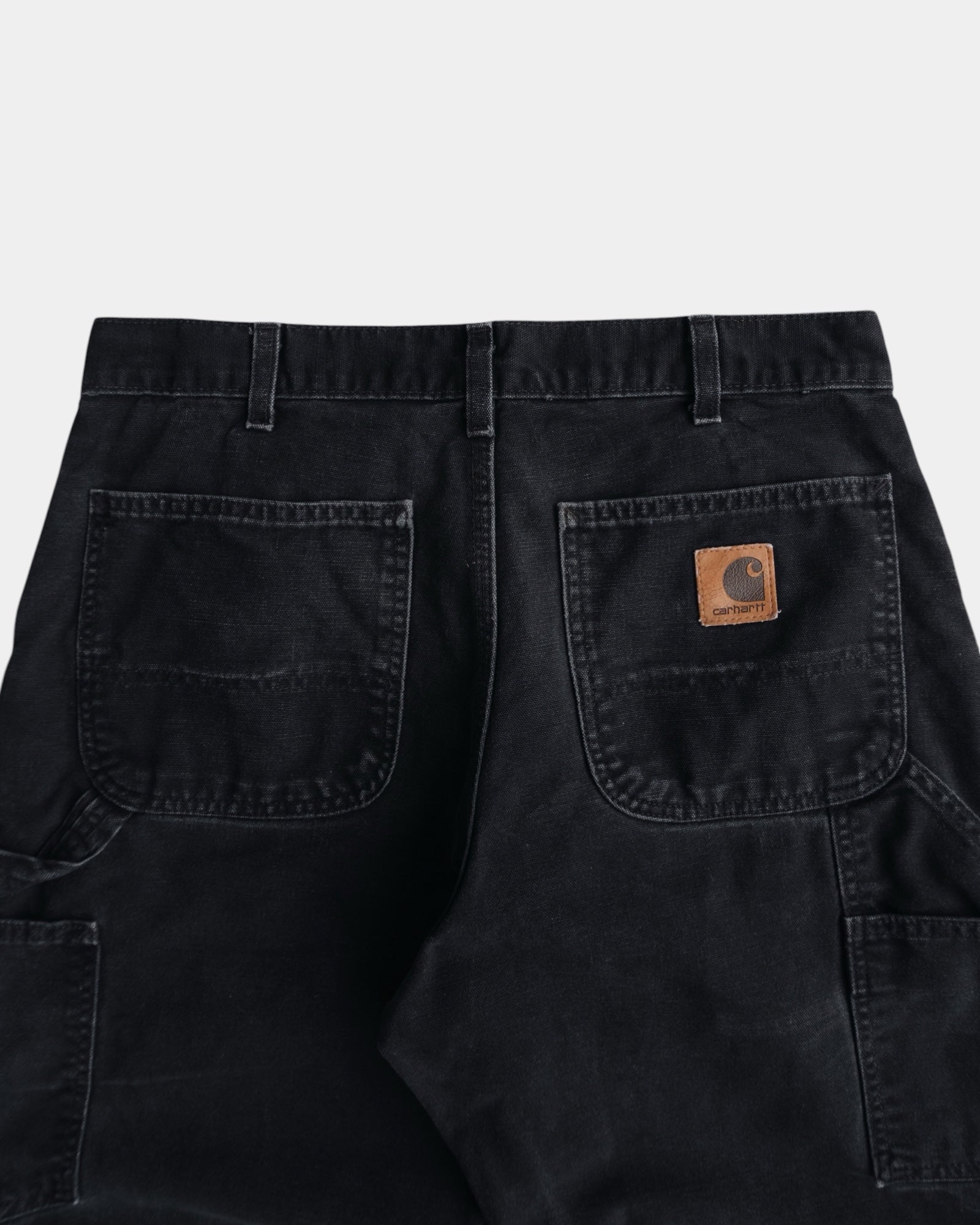 VINTAGE CARHARTT NAVY WORKWEAR FADED PANTS - 32x30