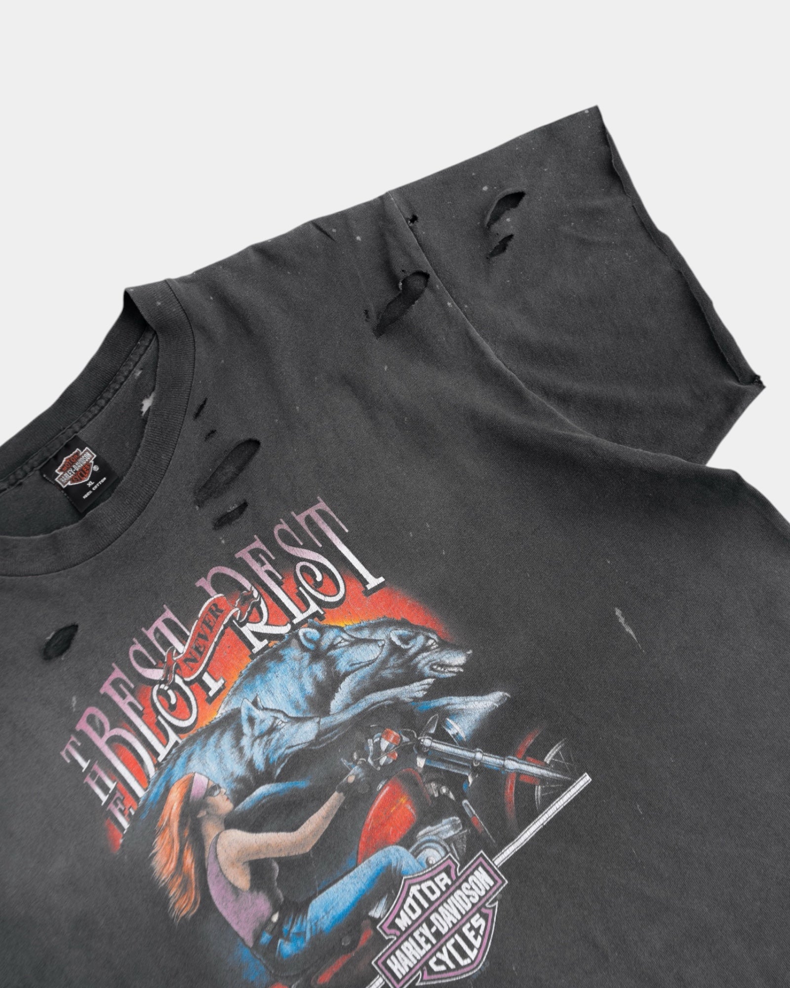 (M) 90’S VINTAGE BEST REST FADED DISTRESSED TEE
