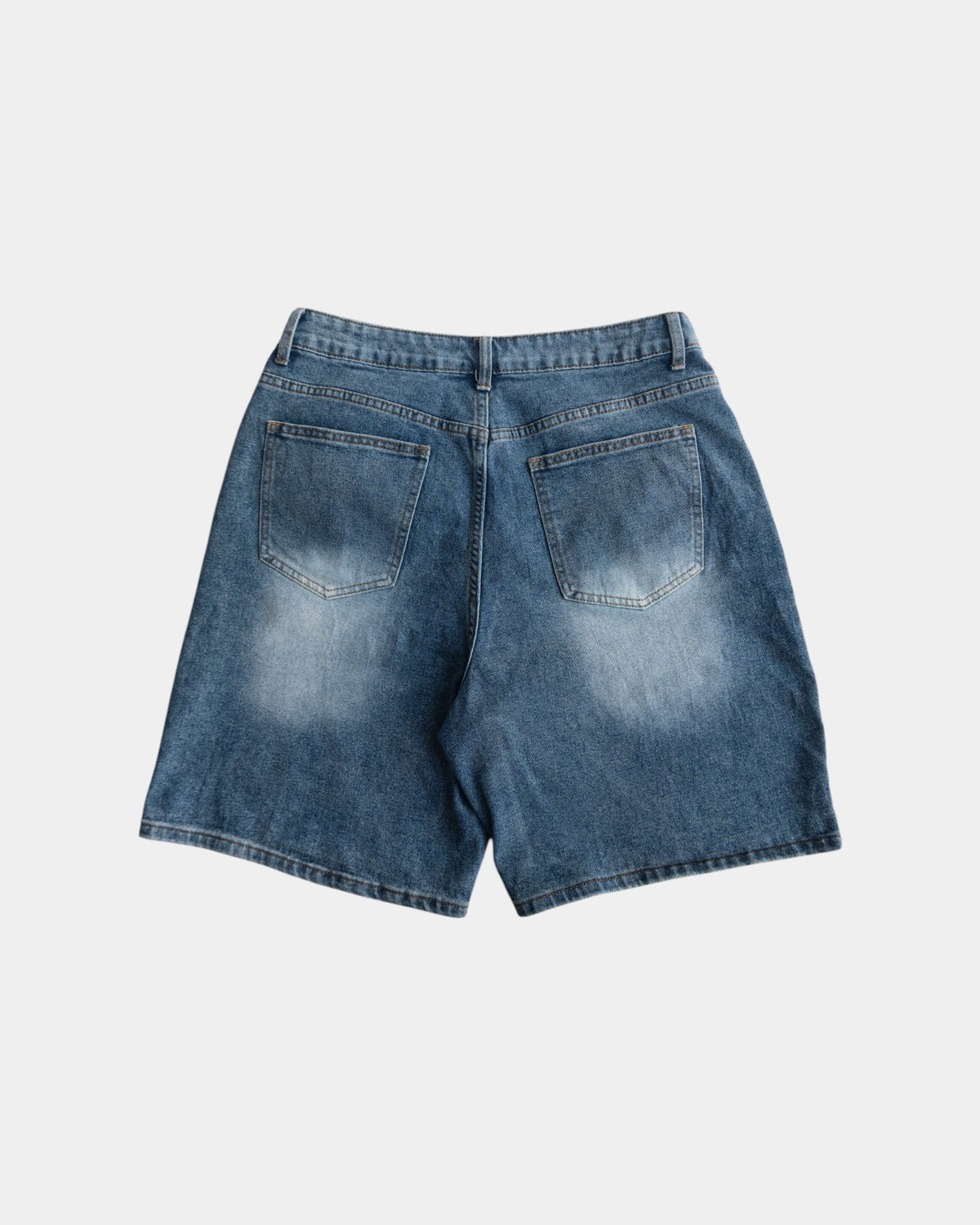 WASHED DENIM SHORT - 32